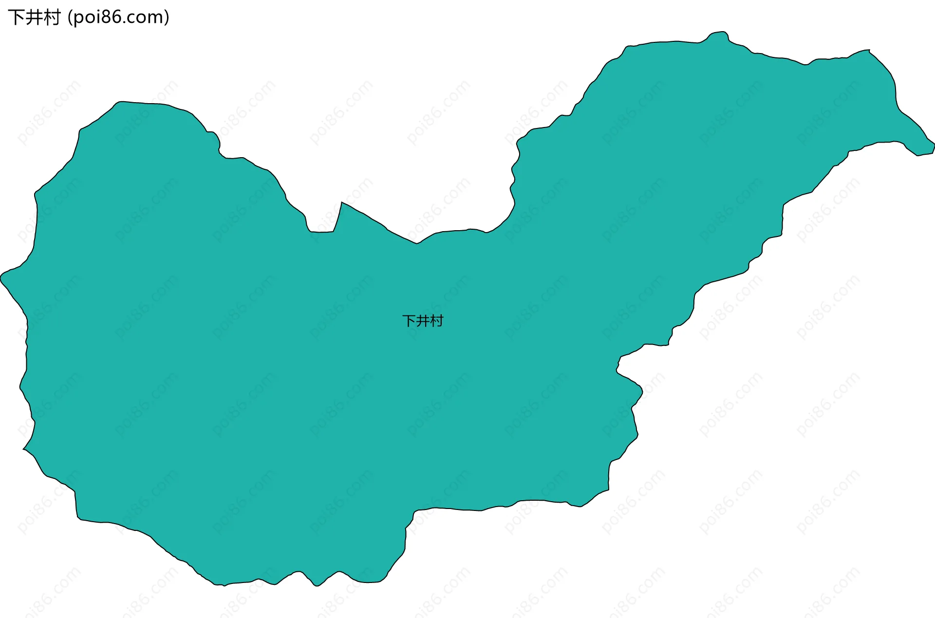 下井村边界地图