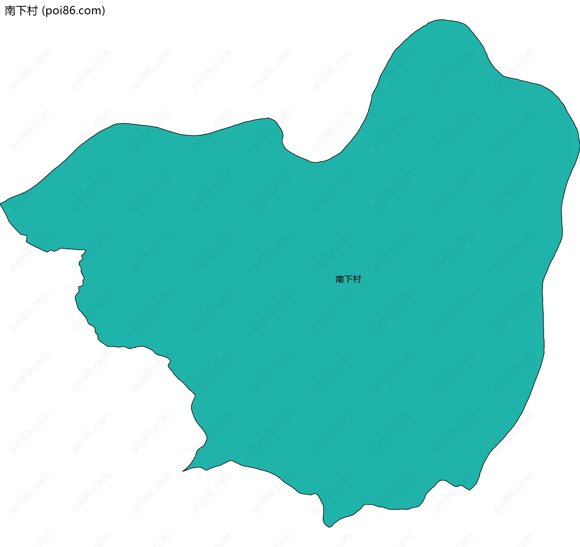 南下村边界地图