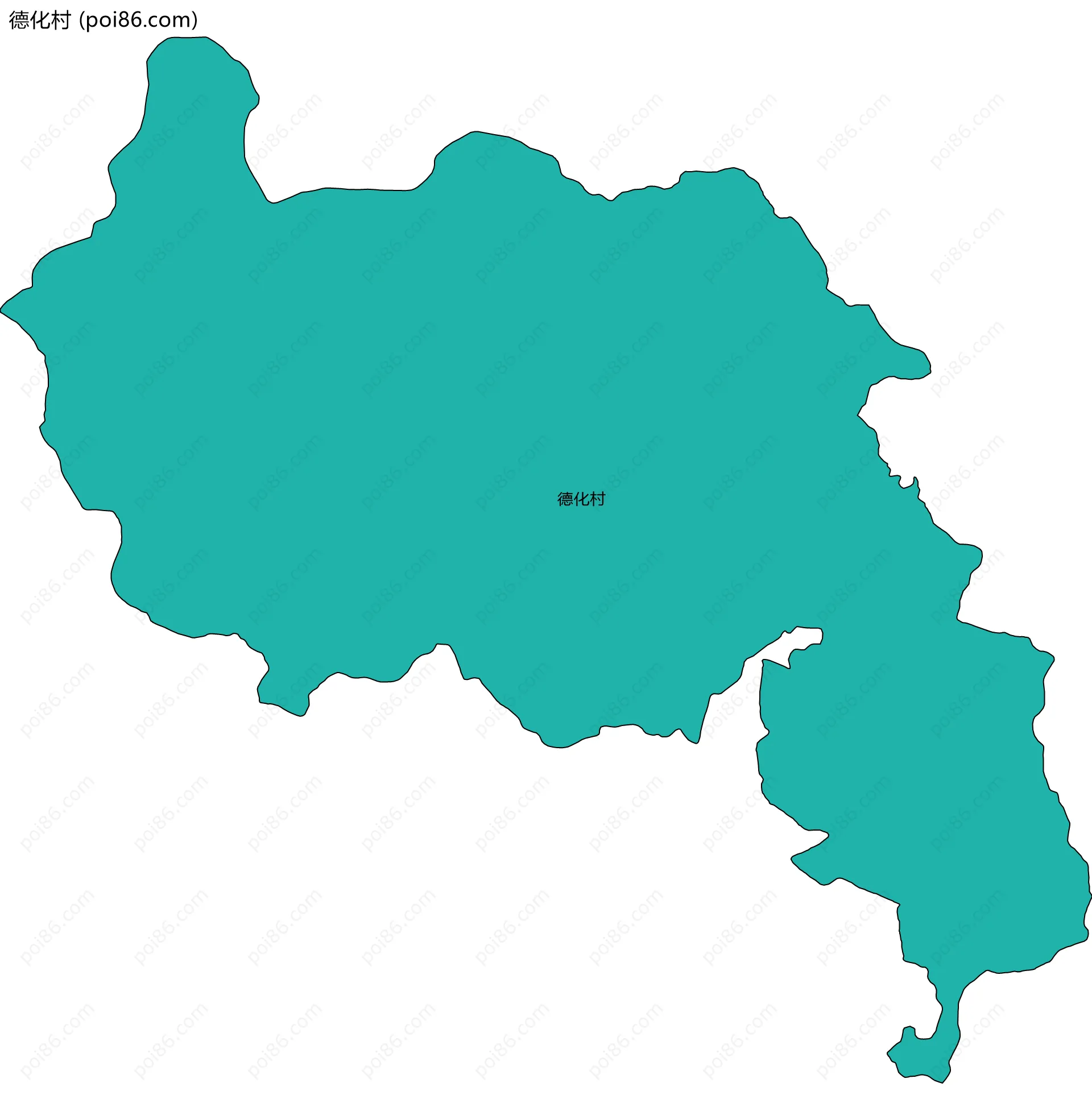 德化村边界地图