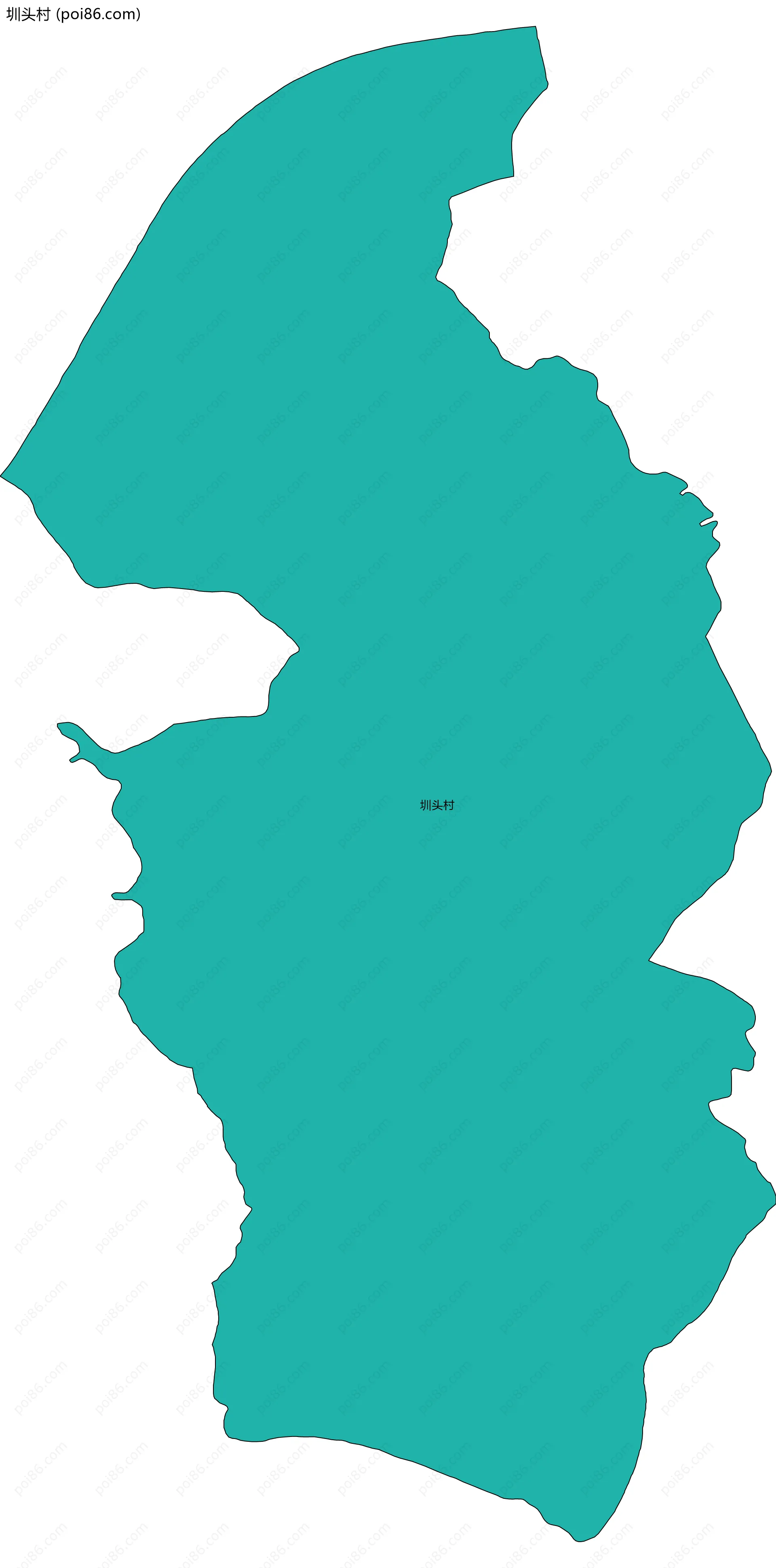 圳头村边界地图