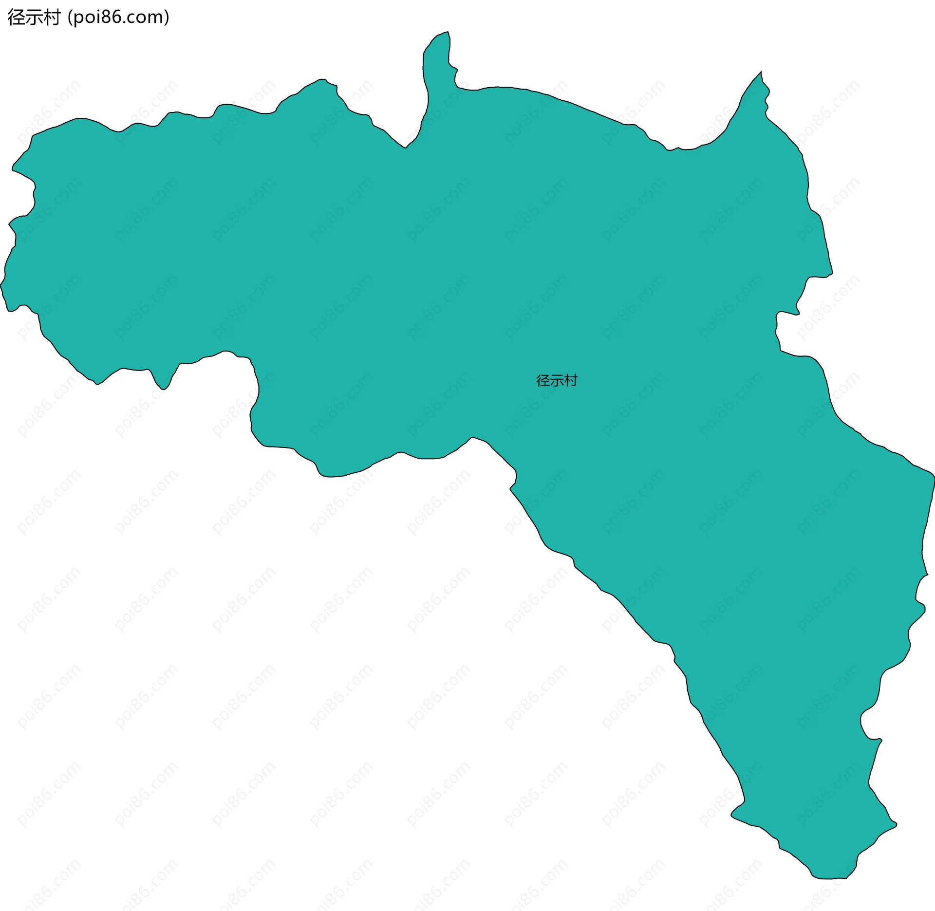 径示村边界地图