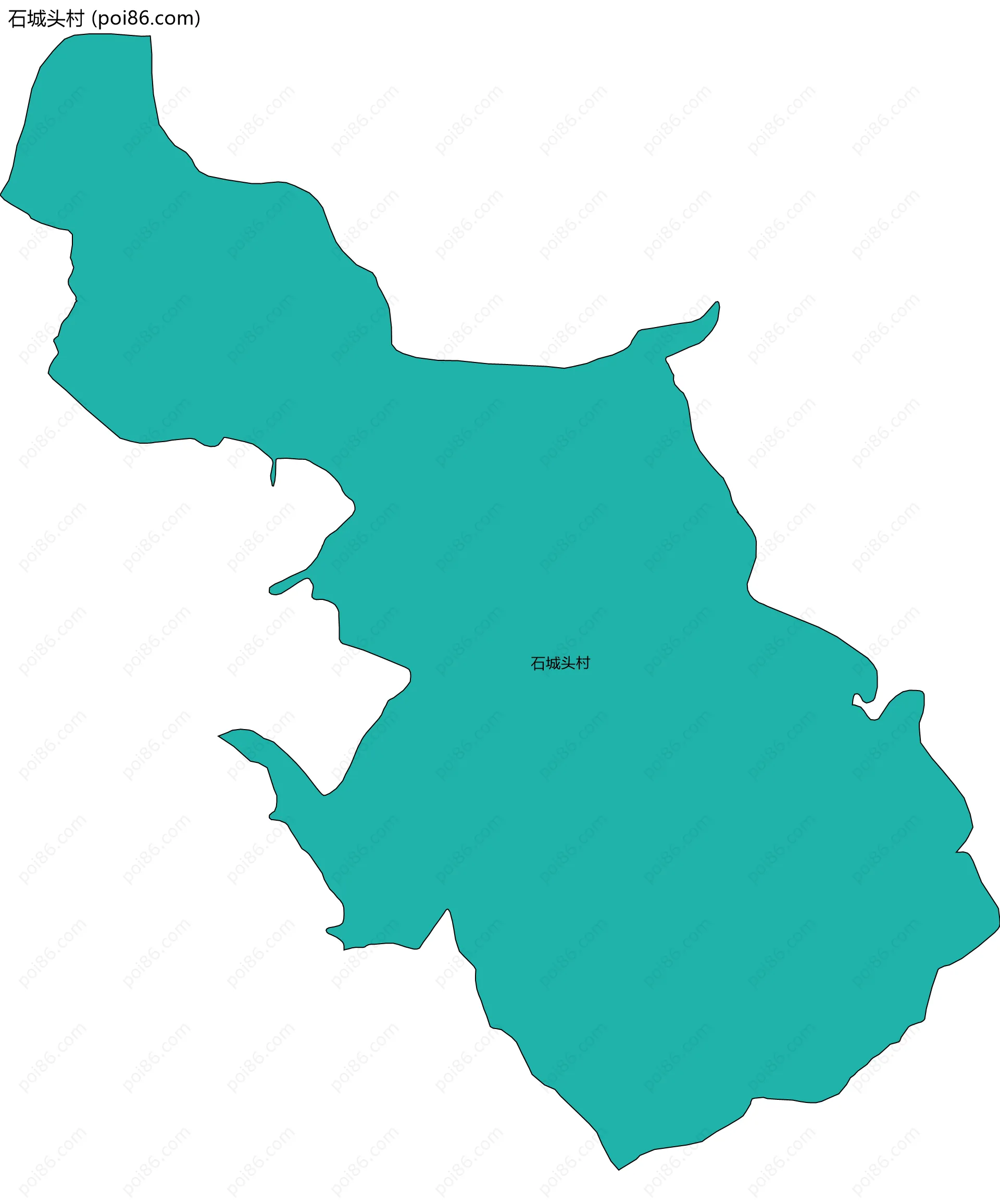 石城头村边界地图