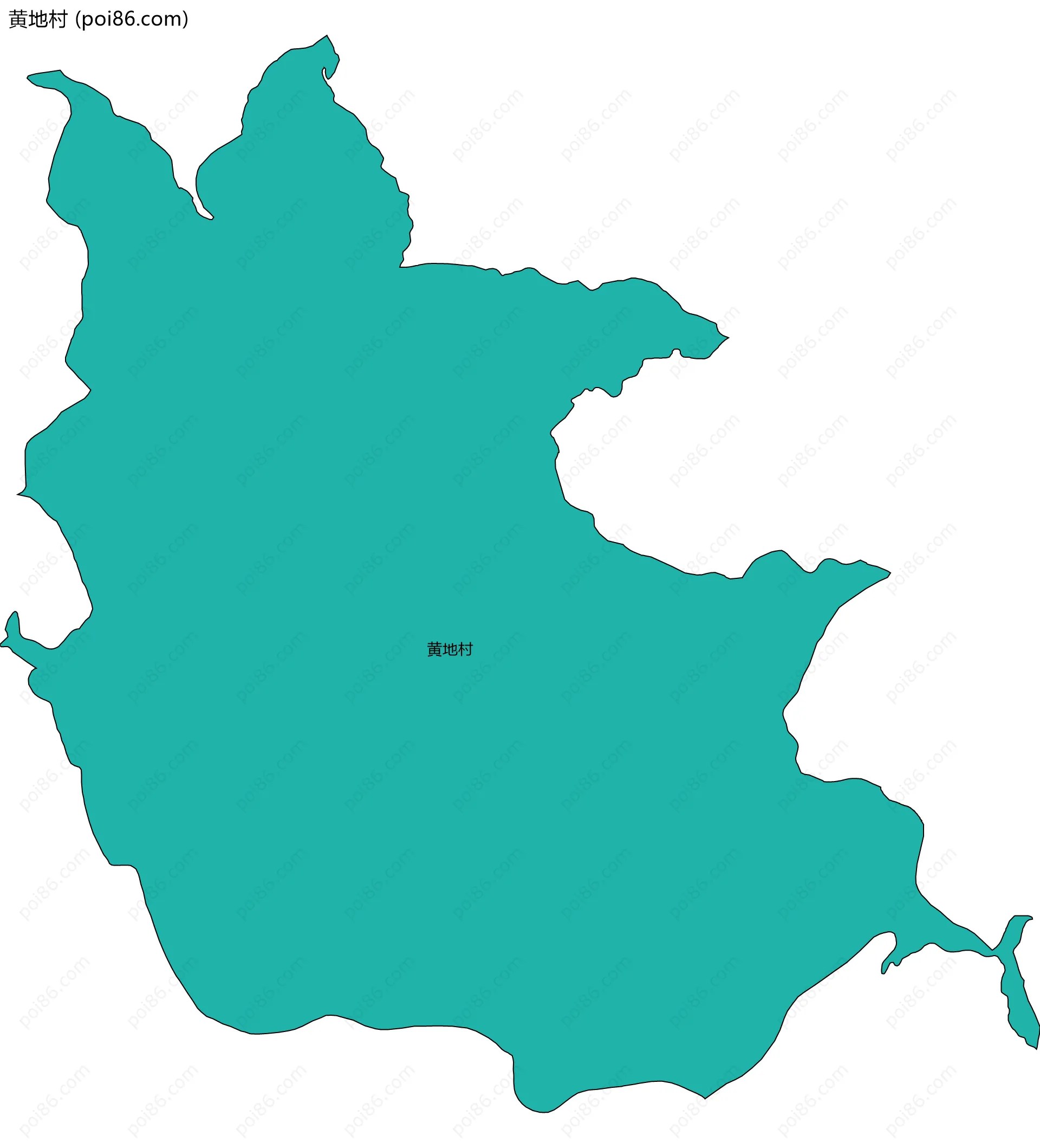 黄地村边界地图