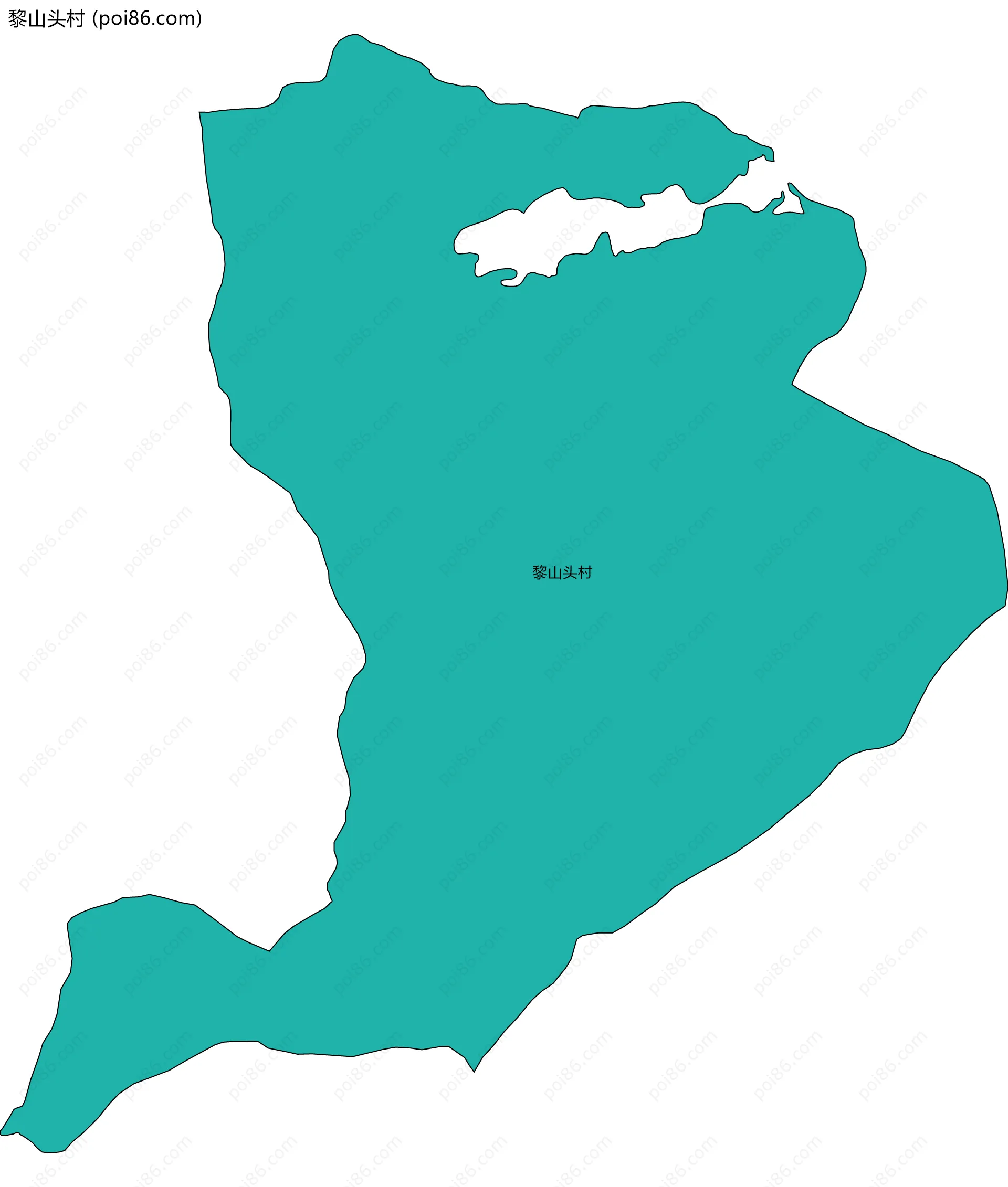 黎山头村边界地图