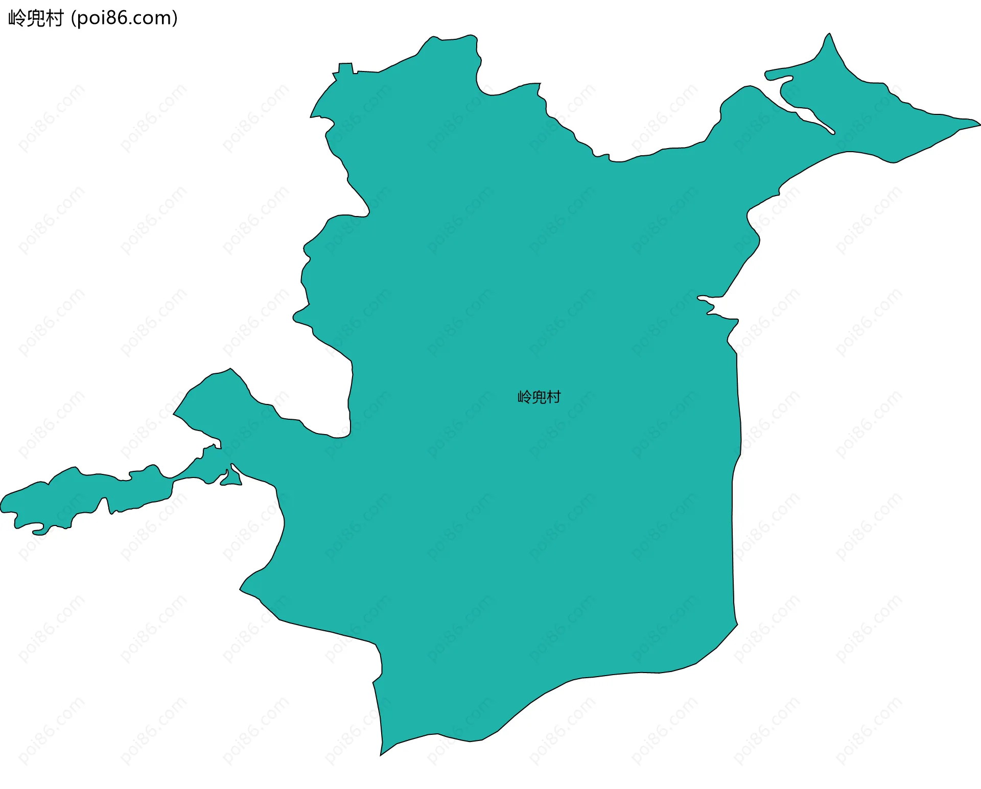 岭兜村边界地图