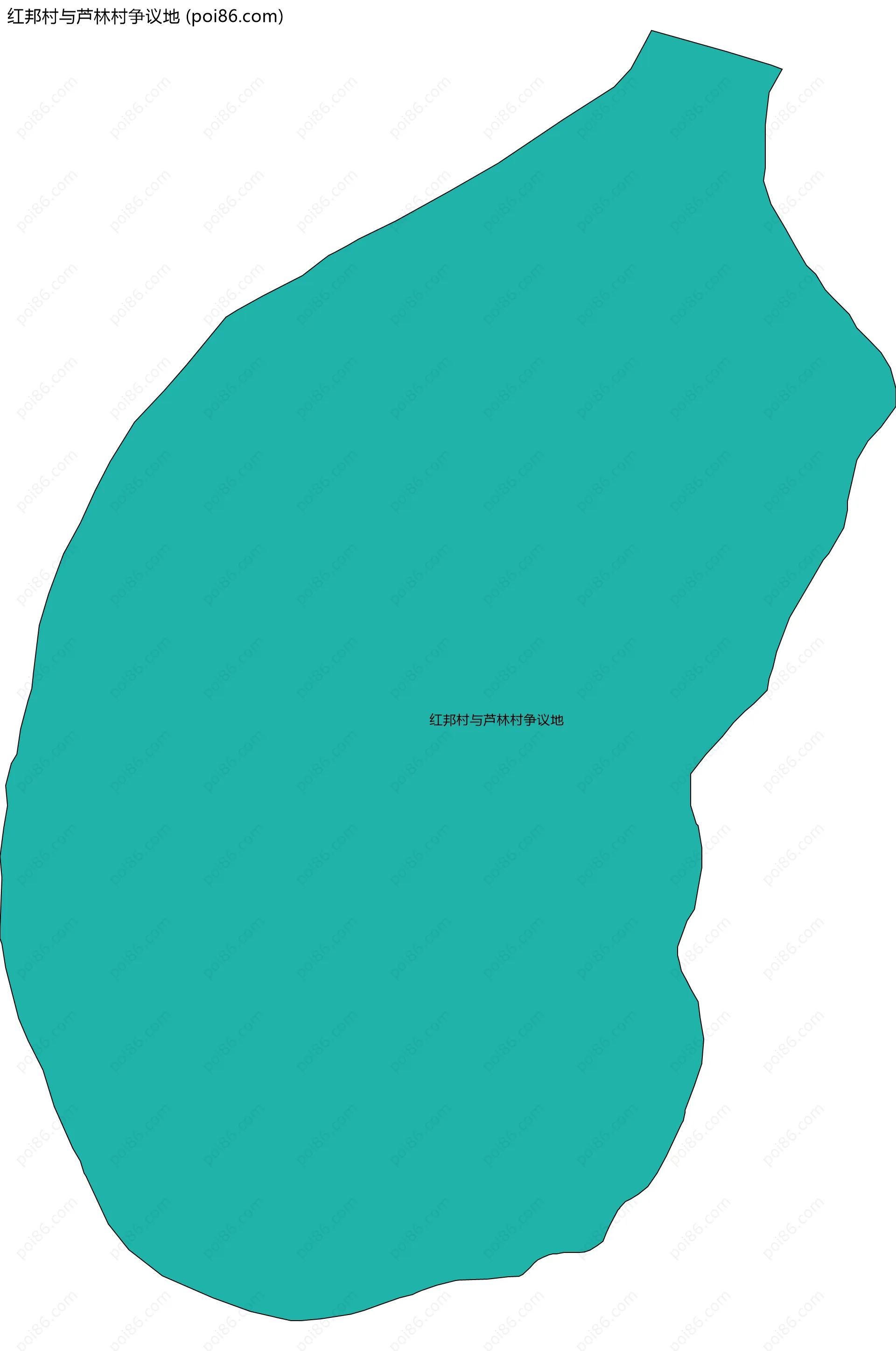 红邦村与芦林村争议地边界地图