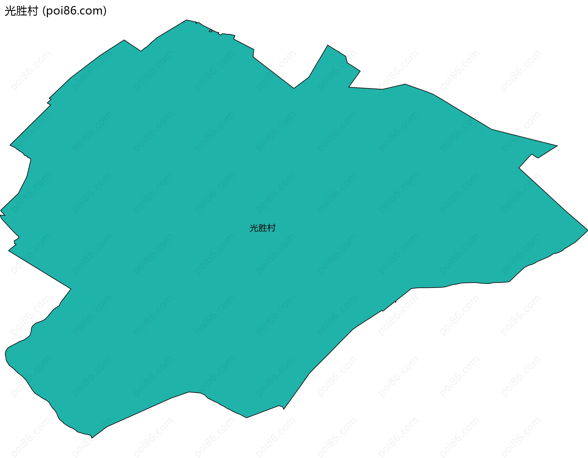光胜村边界地图