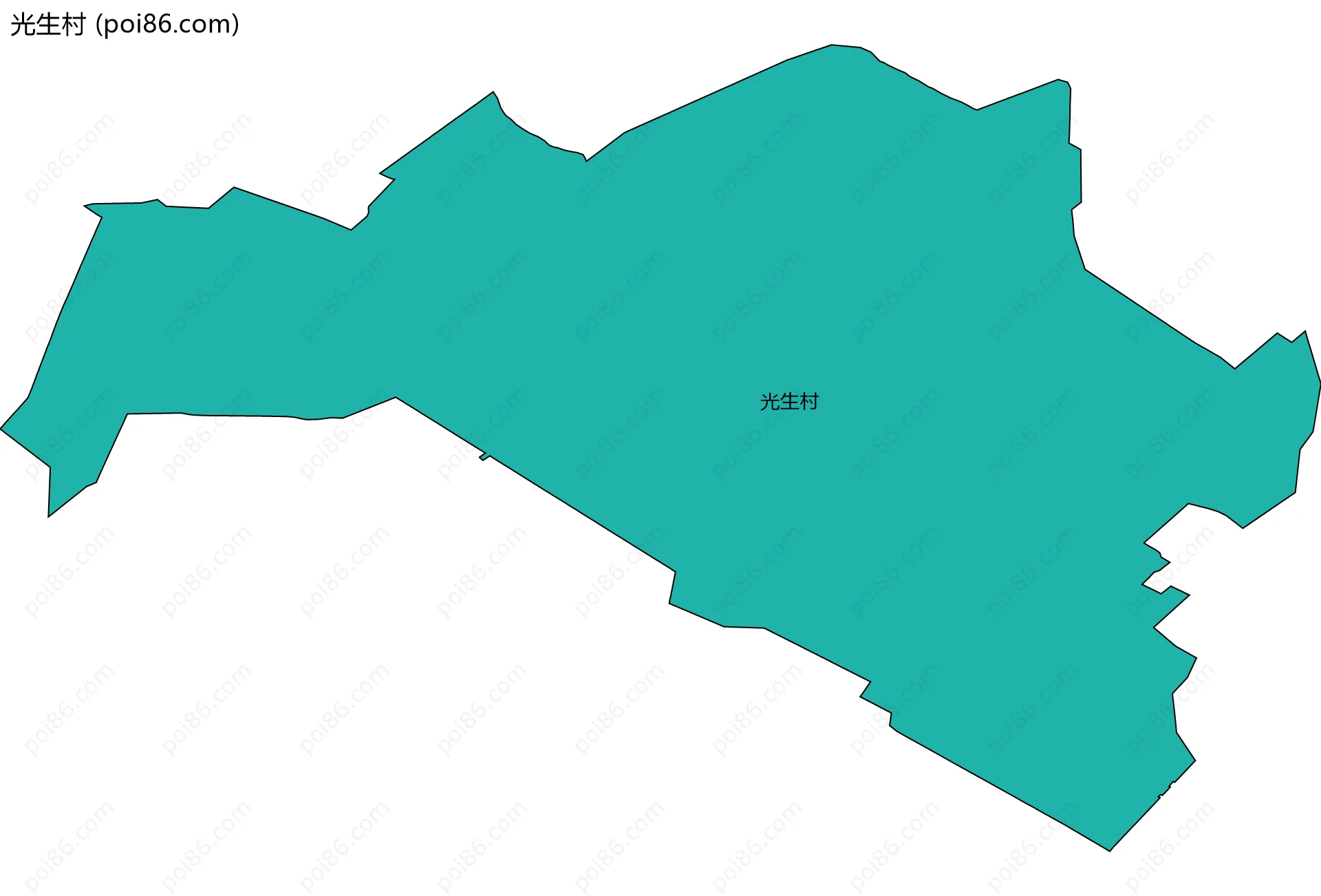 光生村边界地图