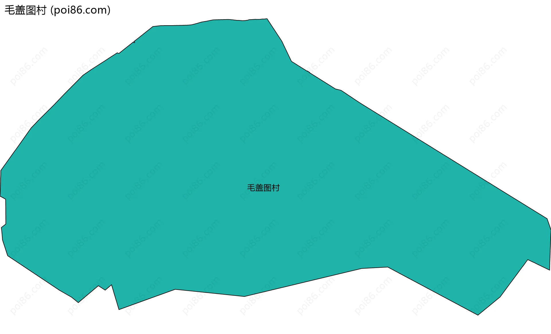 毛盖图村边界地图