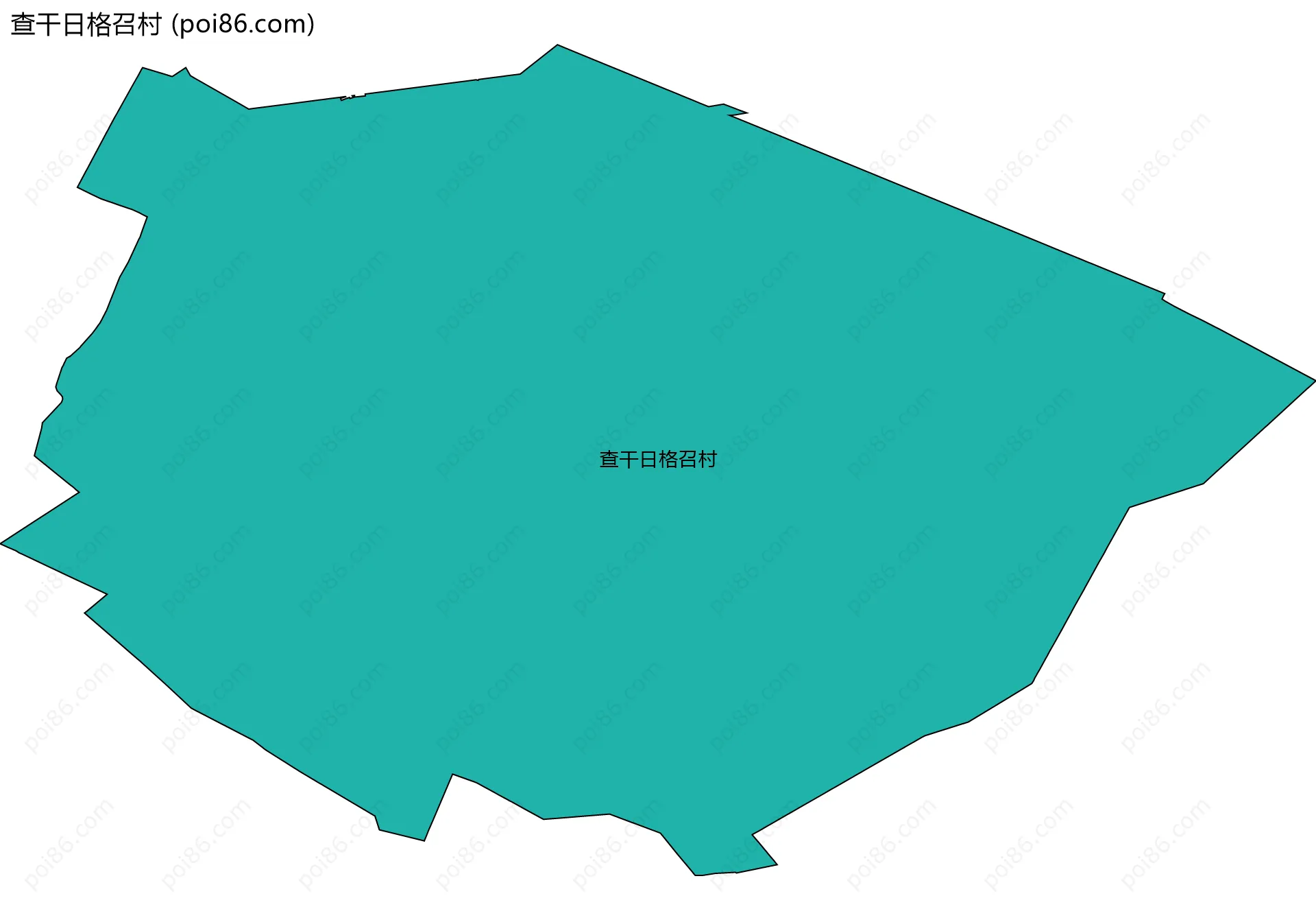 查干日格召村边界地图