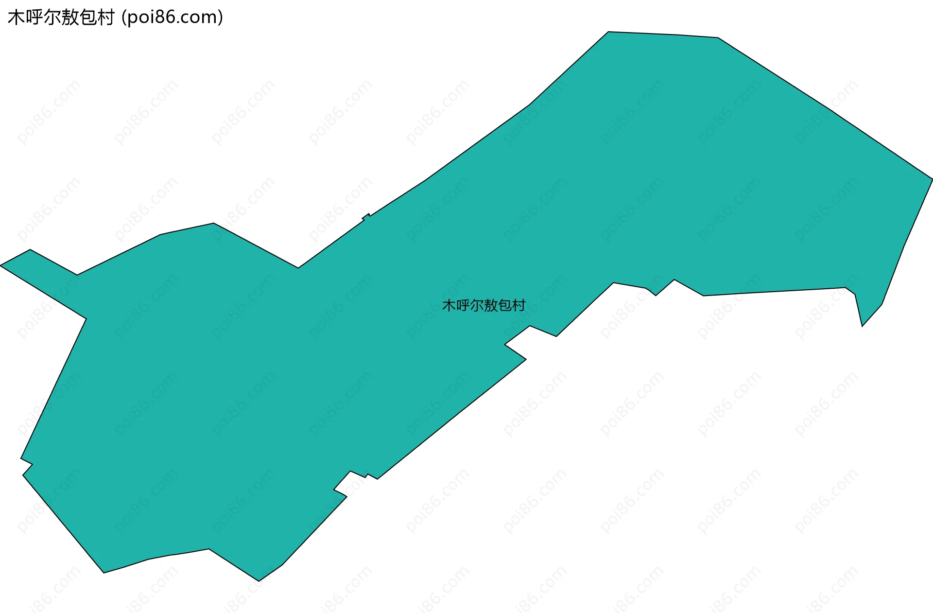 木呼尔敖包村边界地图