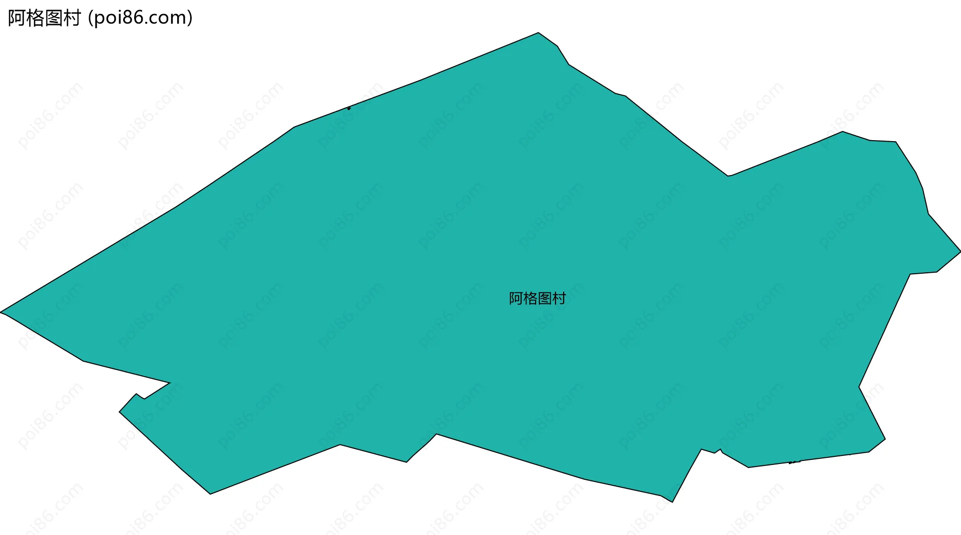 阿格图村边界地图