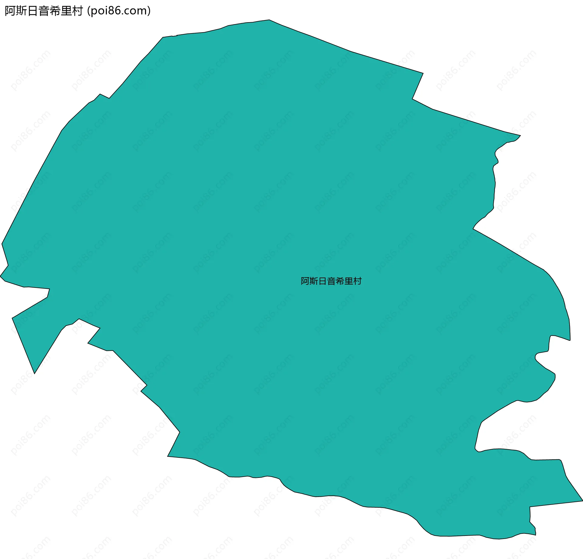 阿斯日音希里村边界地图