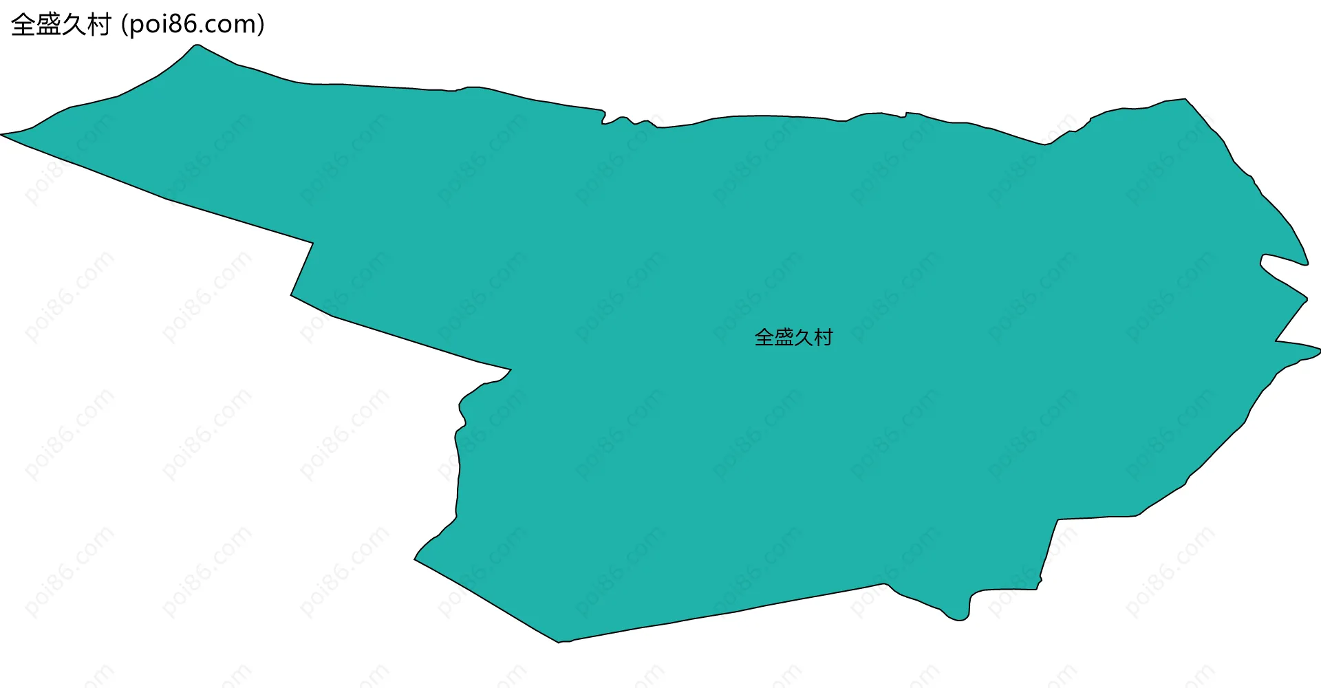 全盛久村边界地图