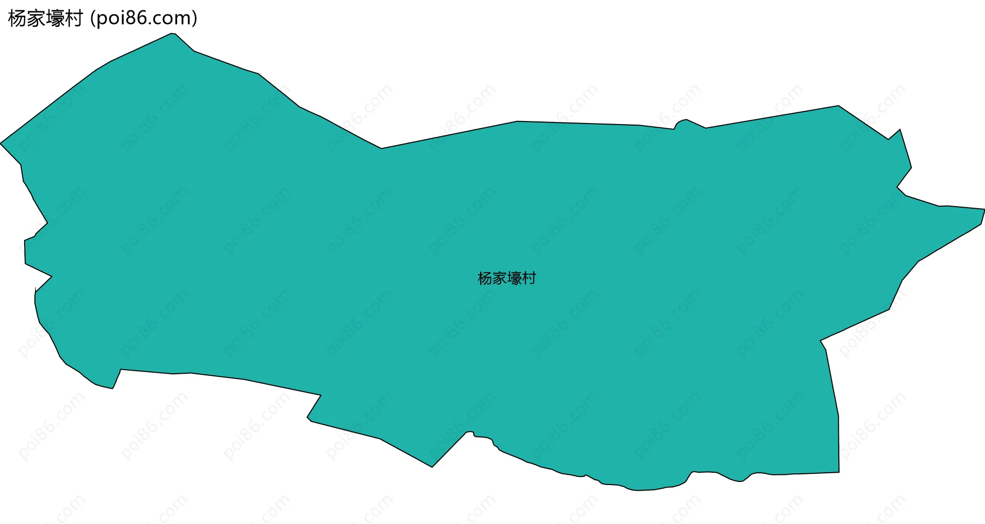 杨家壕村边界地图