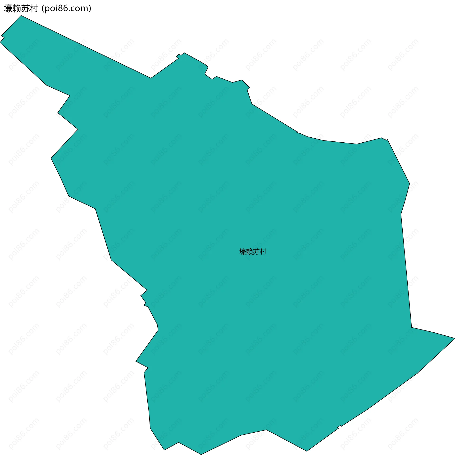 壕赖苏村边界地图