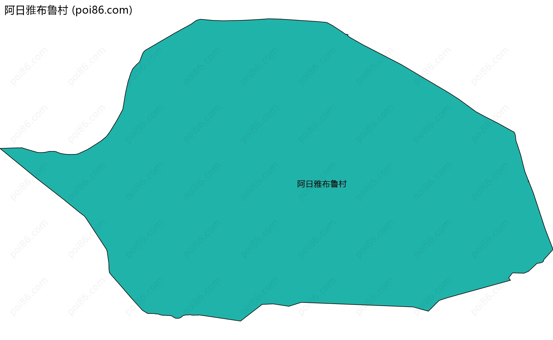 阿日雅布鲁村边界地图