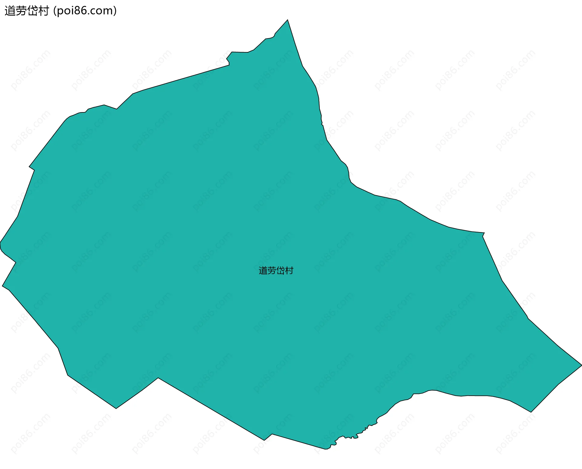 道劳岱村边界地图