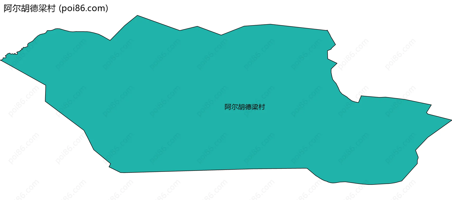 阿尔胡德梁村边界地图