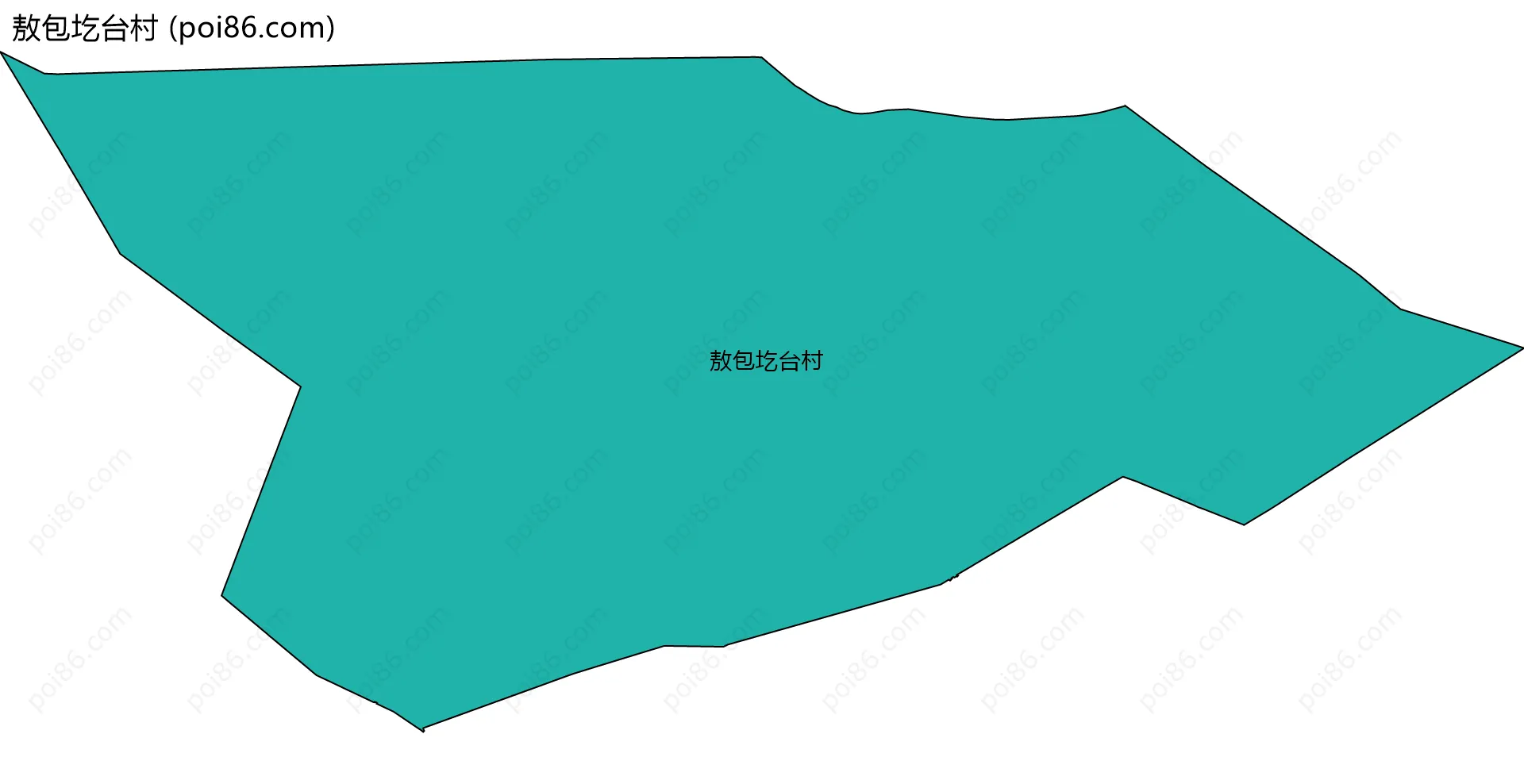 敖包圪台村边界地图