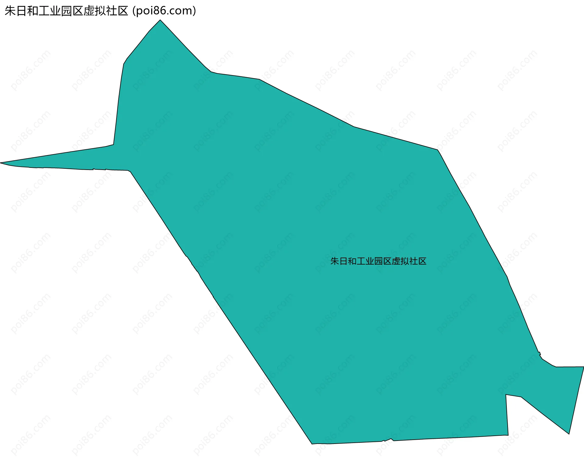朱日和工业园区虚拟社区边界地图