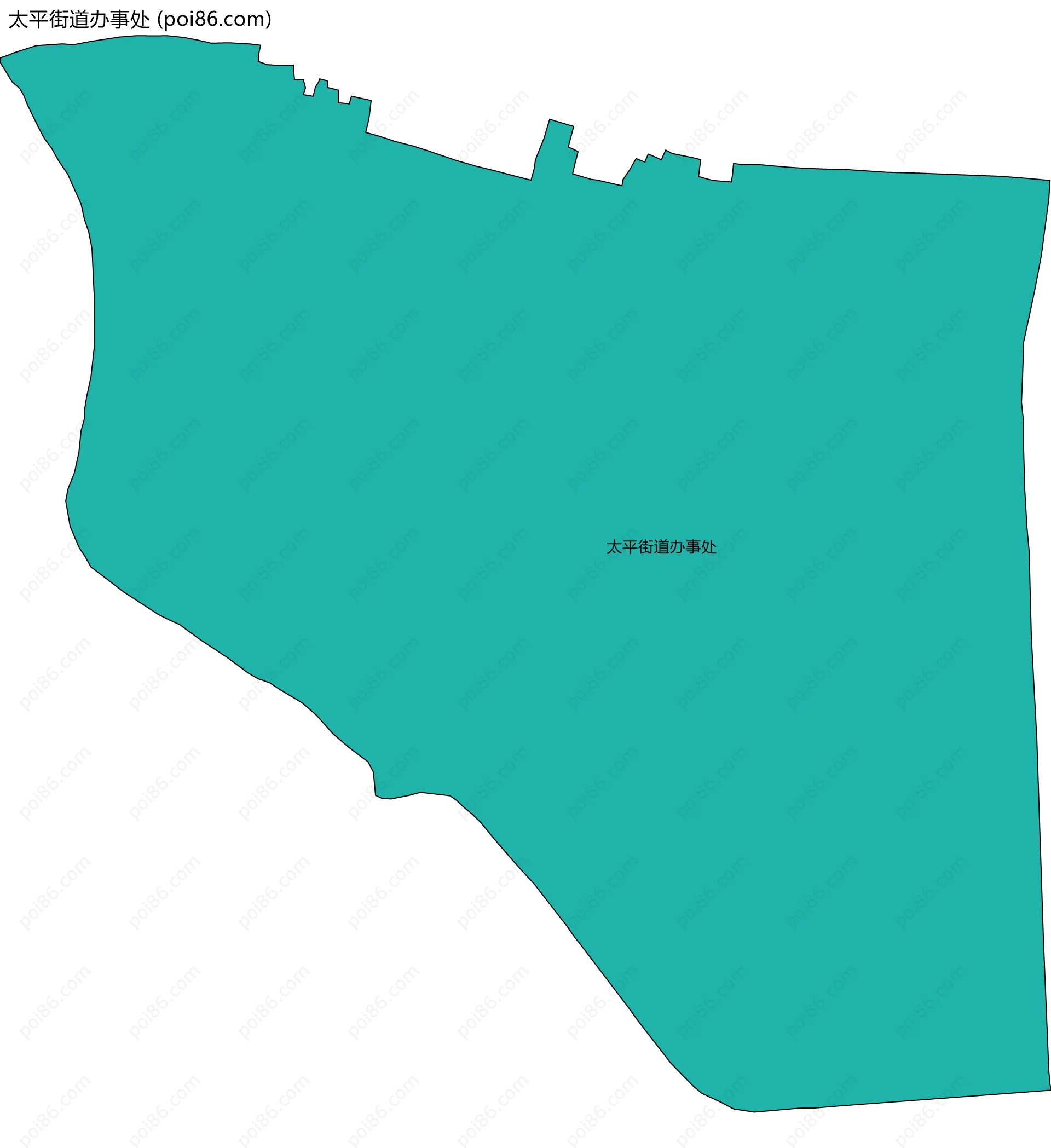 太平街道办事处边界地图