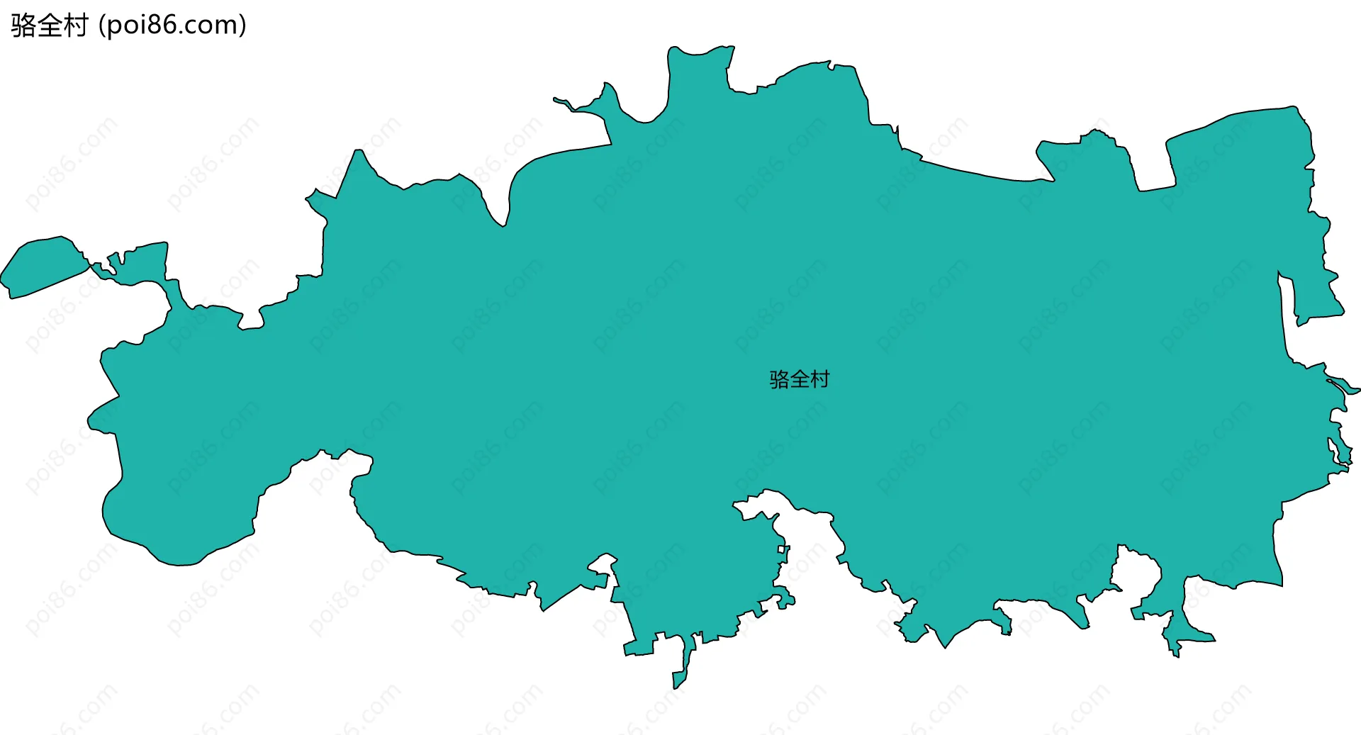 骆全村边界地图