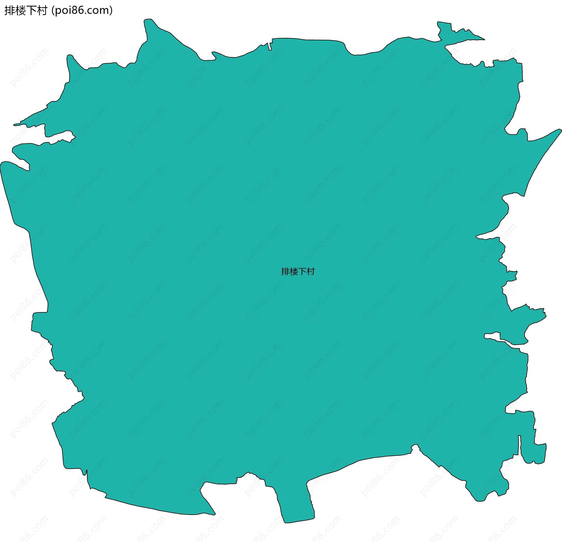 排楼下村边界地图