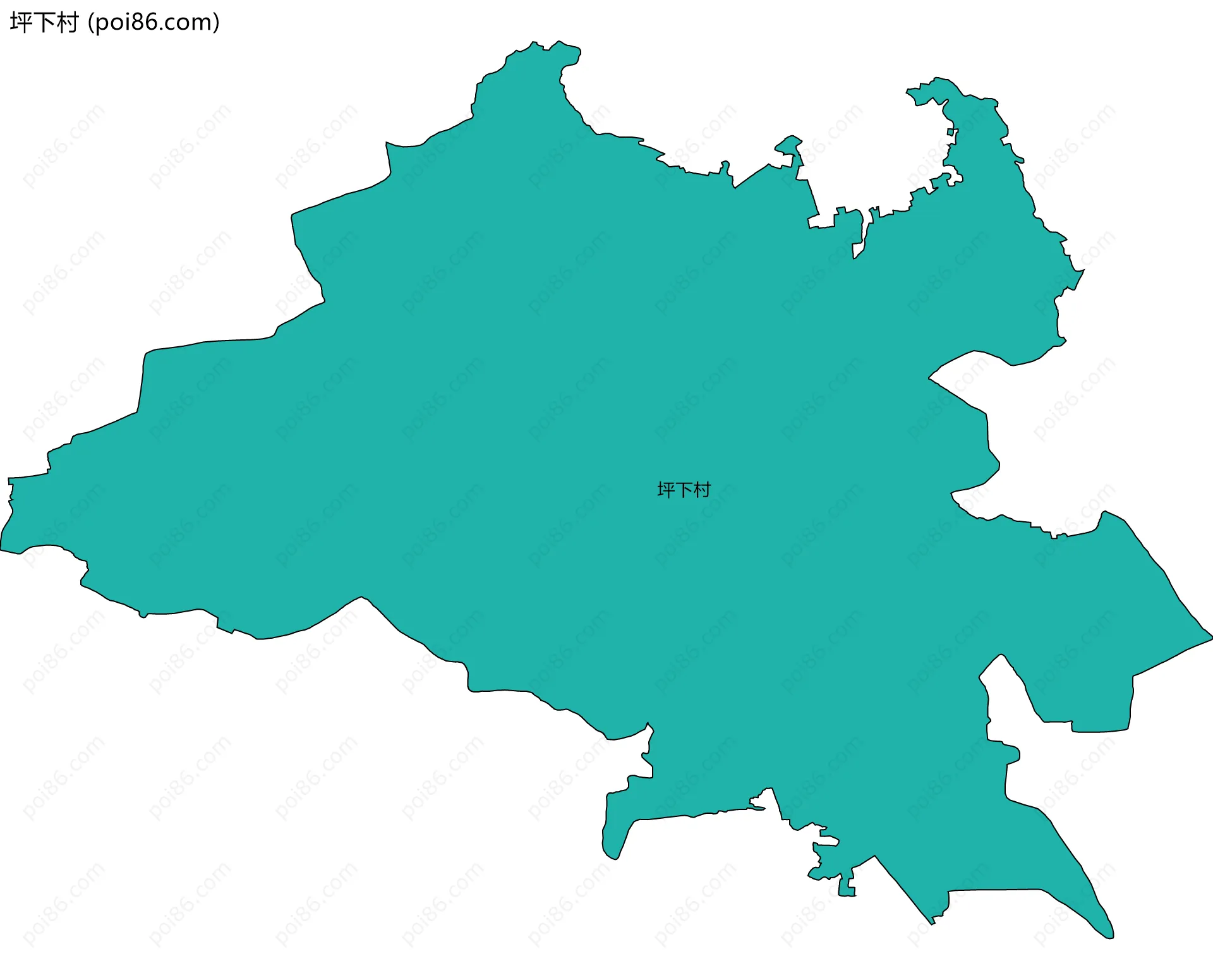 坪下村边界地图