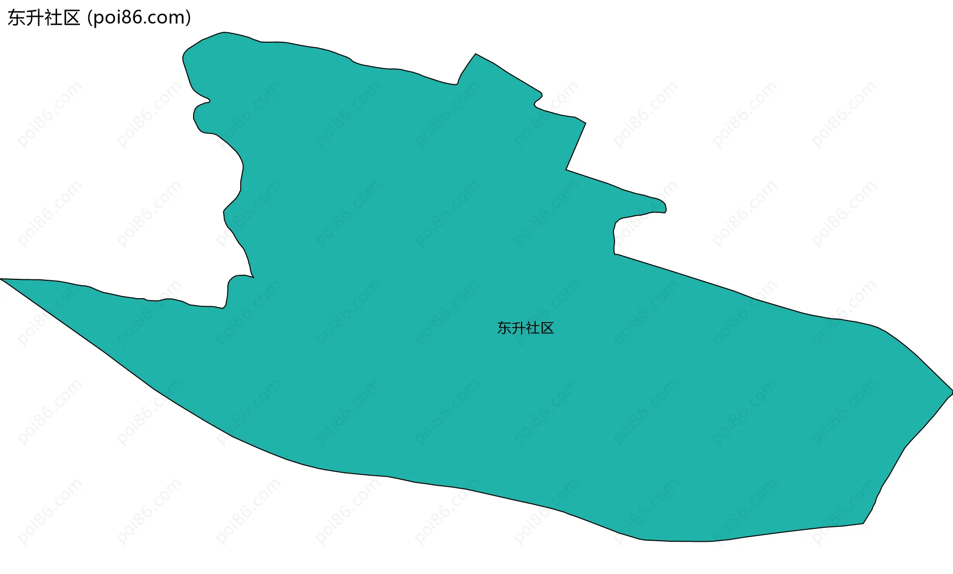 东升社区边界地图