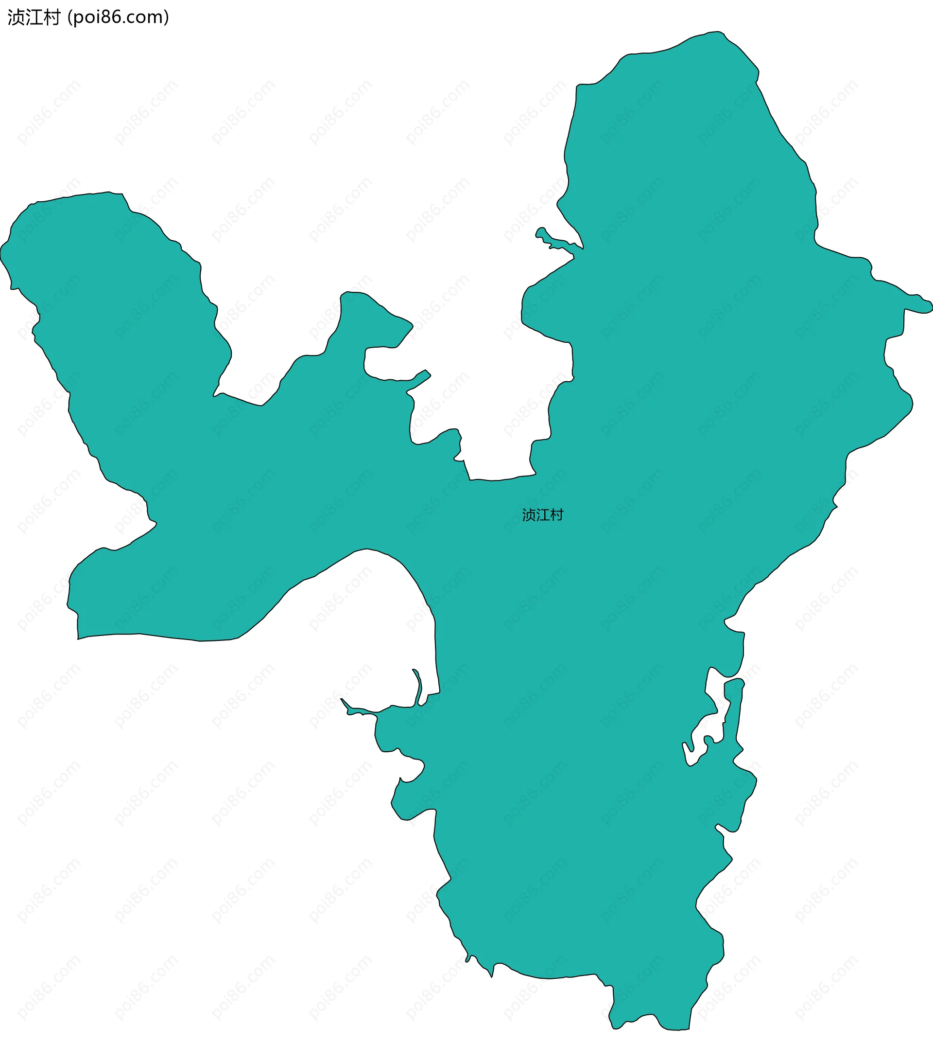 浈江村边界地图