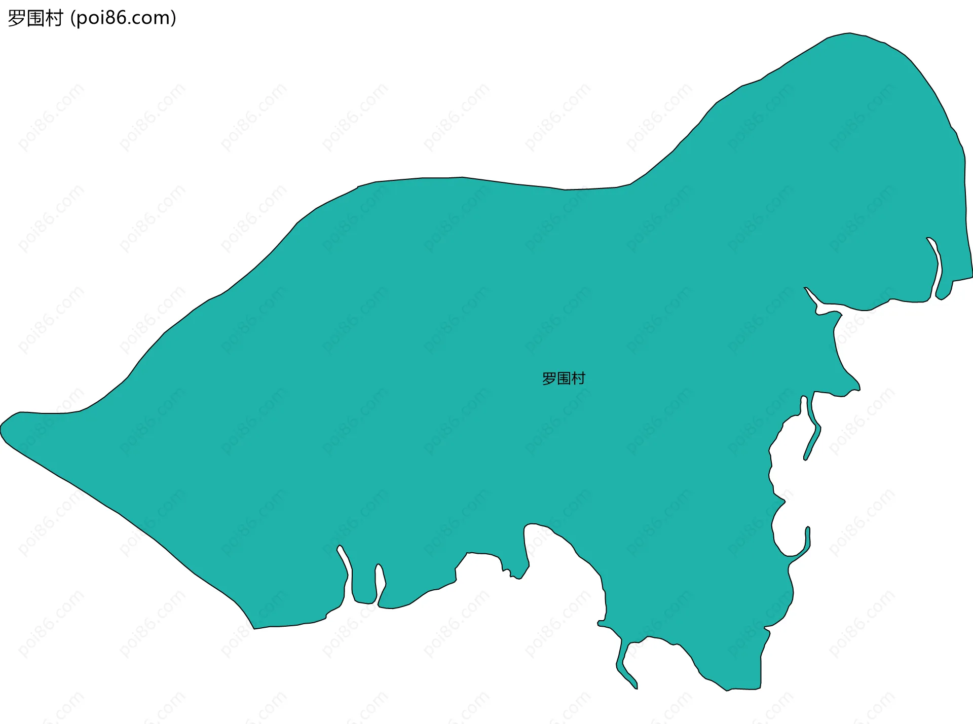 罗围村边界地图