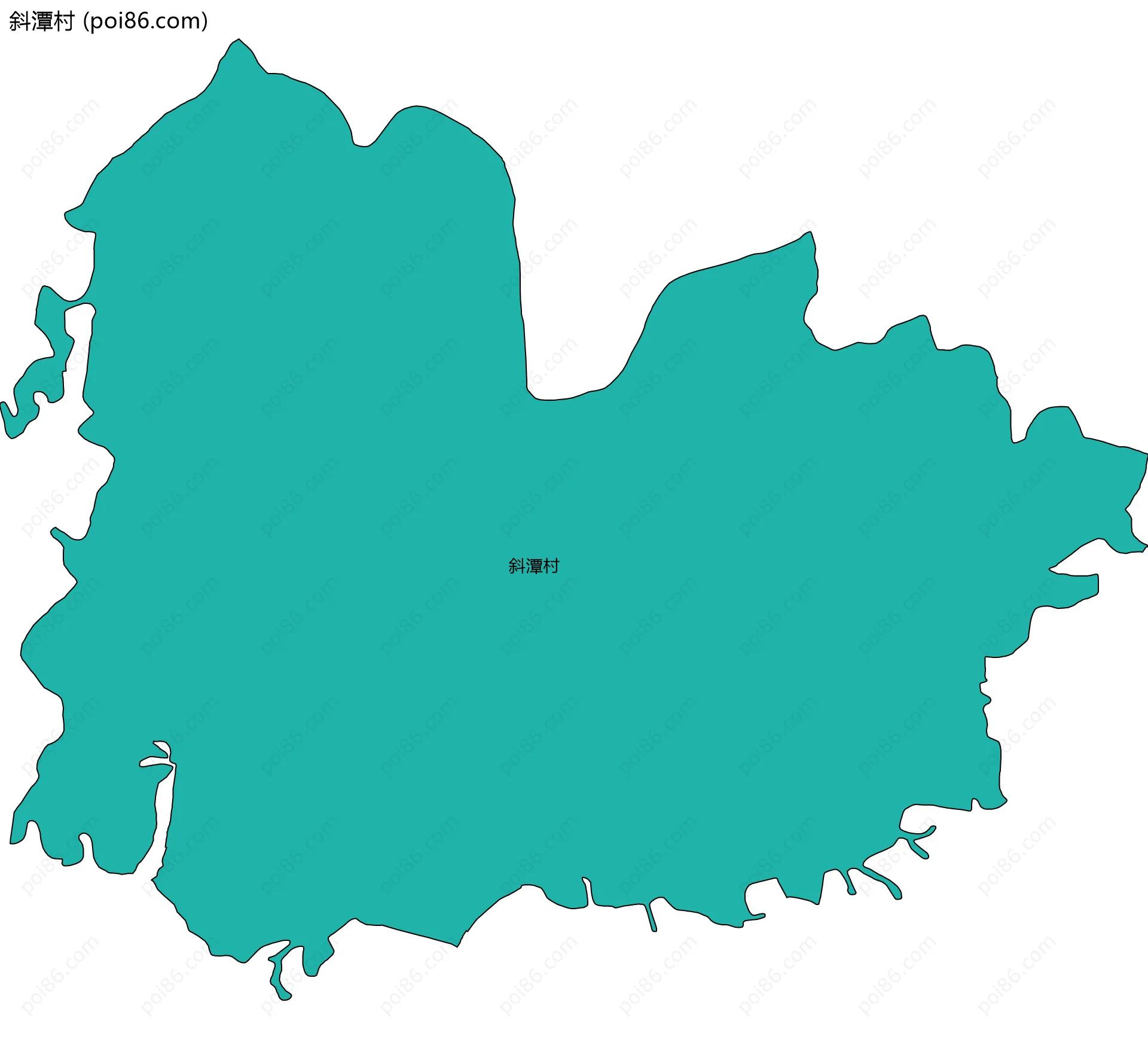斜潭村边界地图