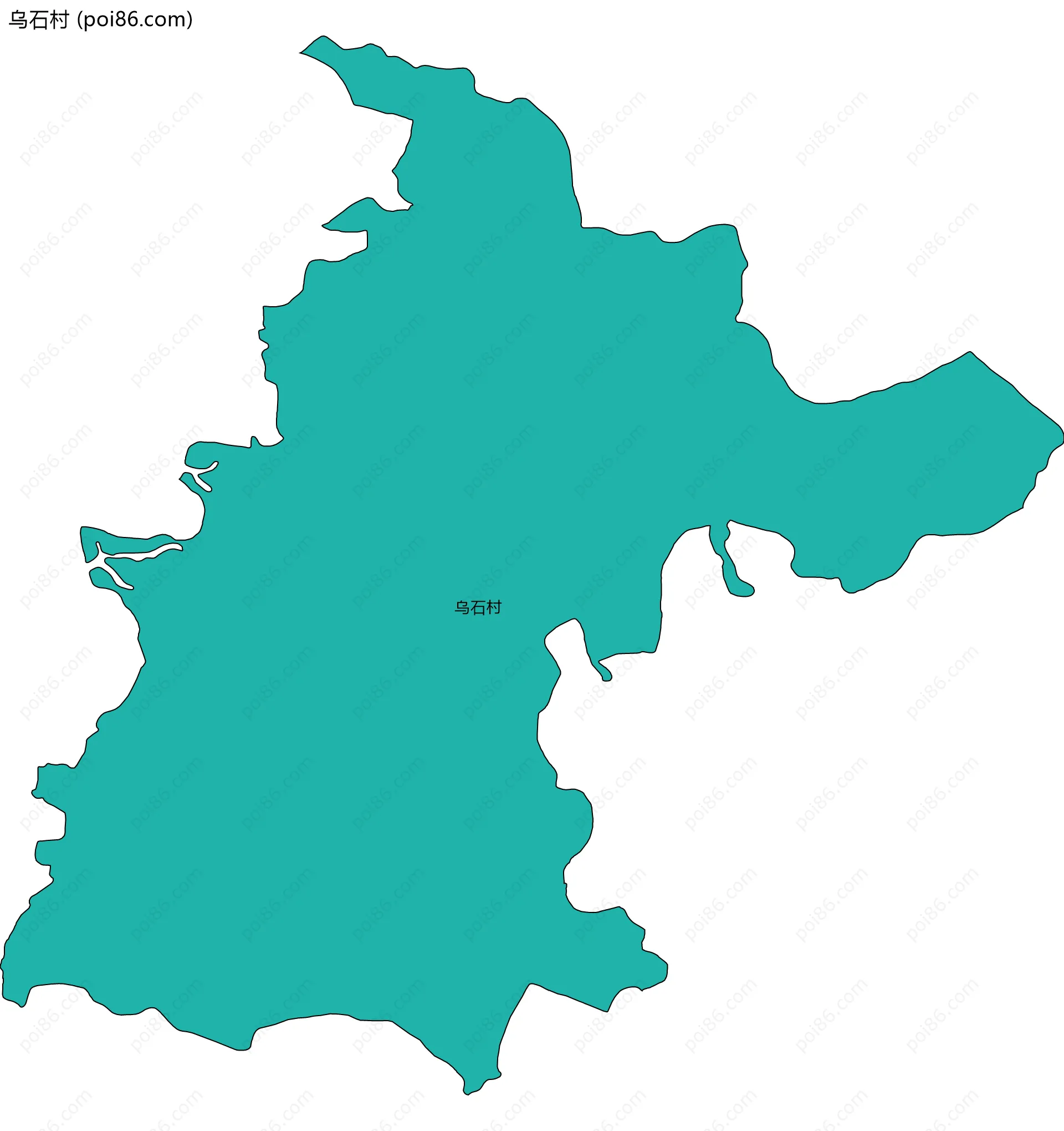 乌石村边界地图