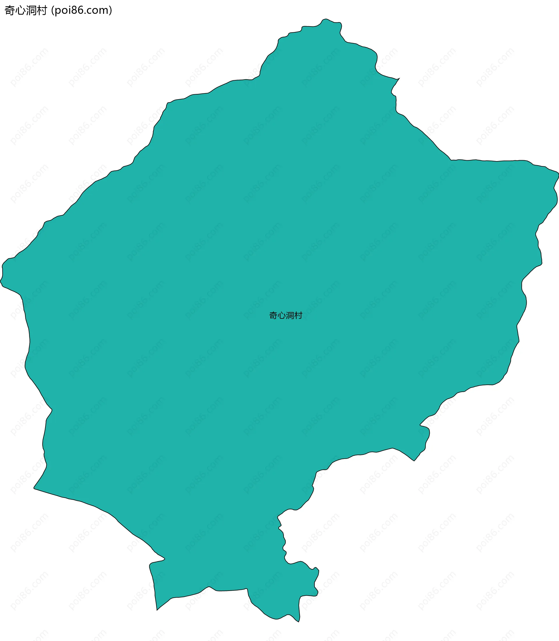 奇心洞村边界地图