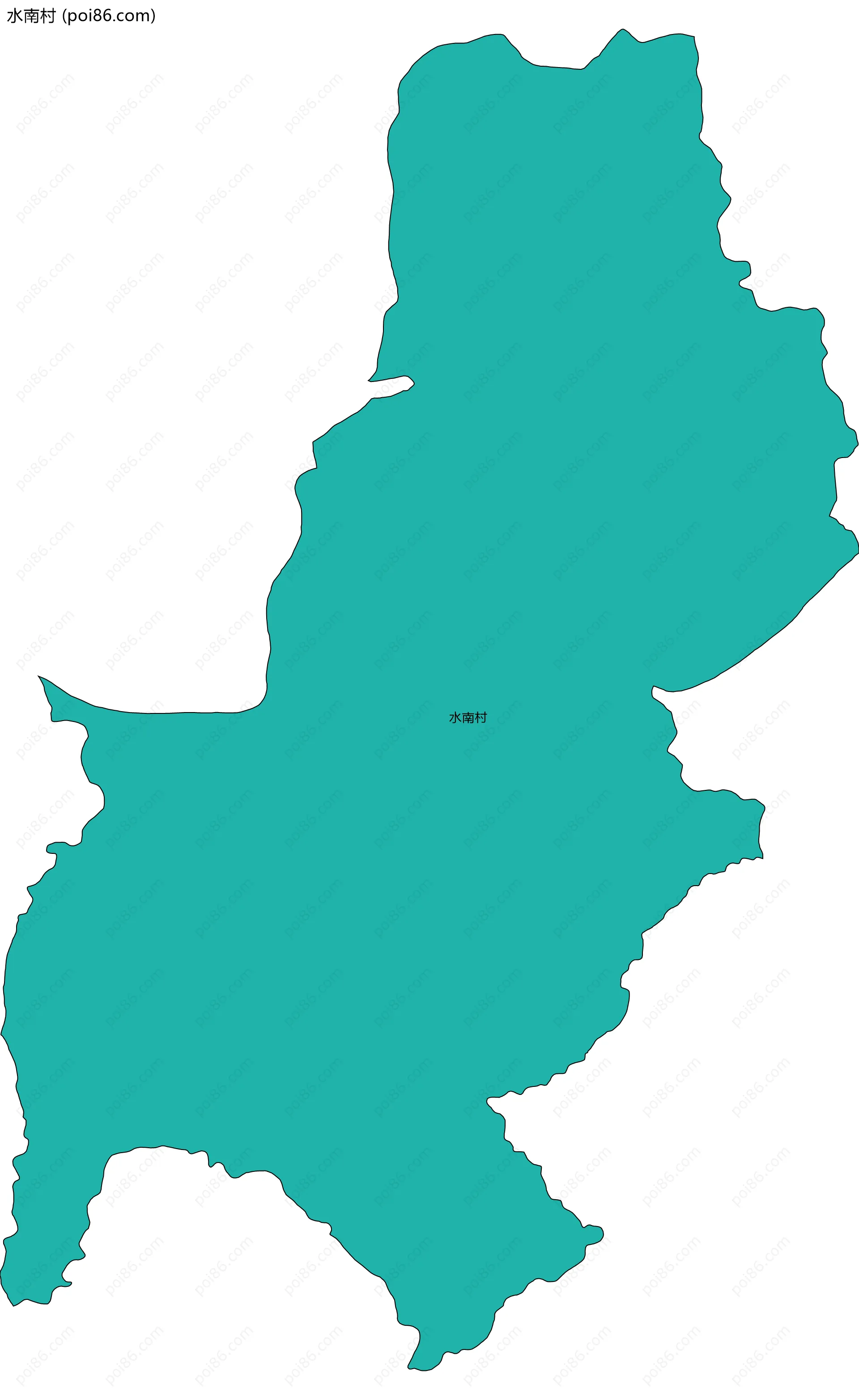 水南村边界地图