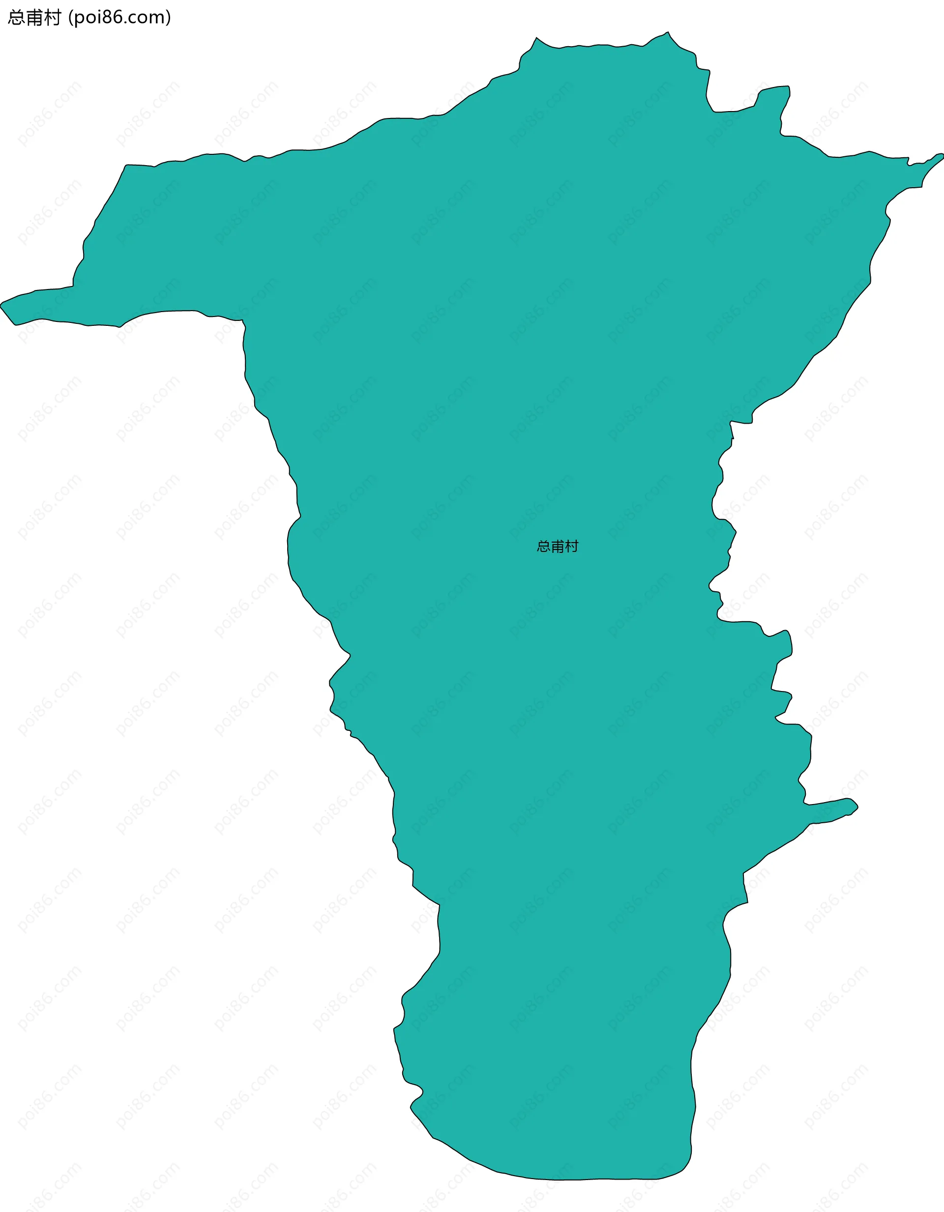 总甫村边界地图