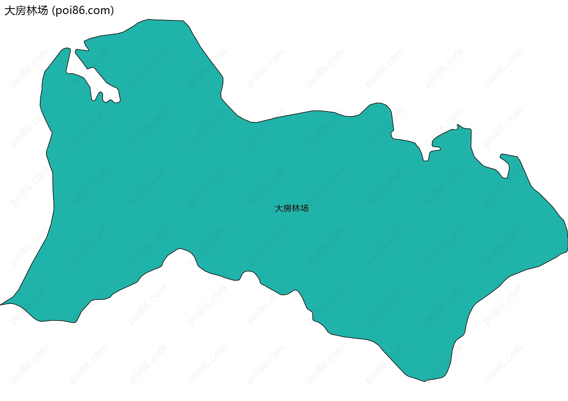 大房林场边界地图