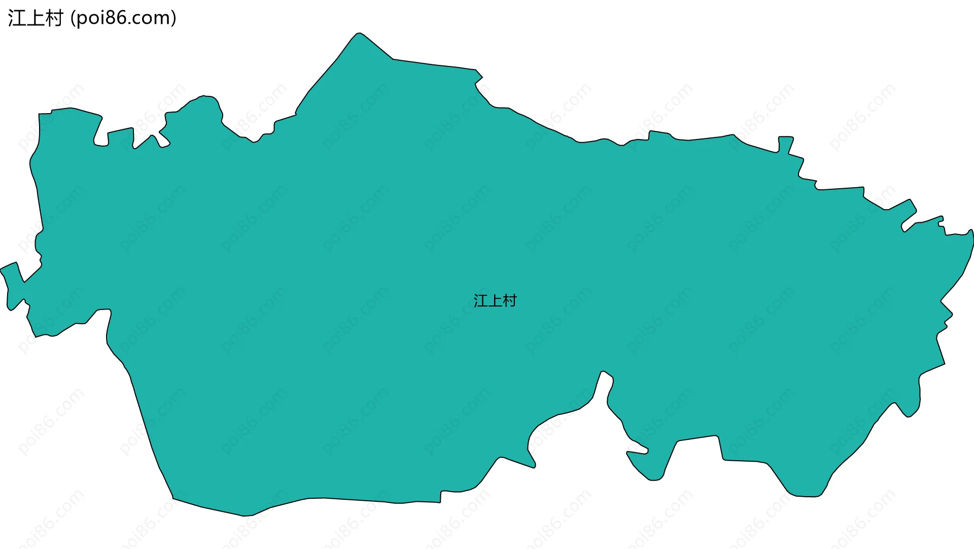 江上村边界地图