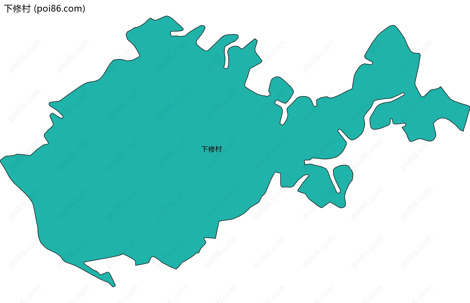 下修村边界地图