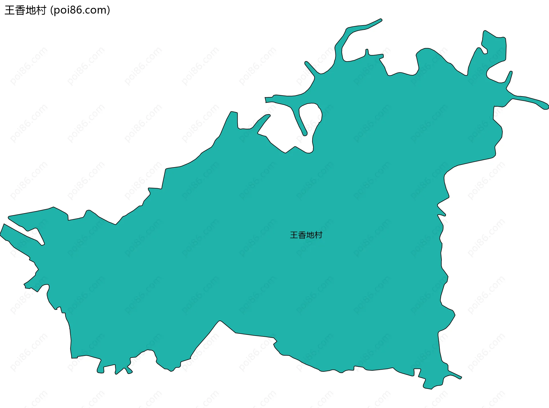 王香地村边界地图