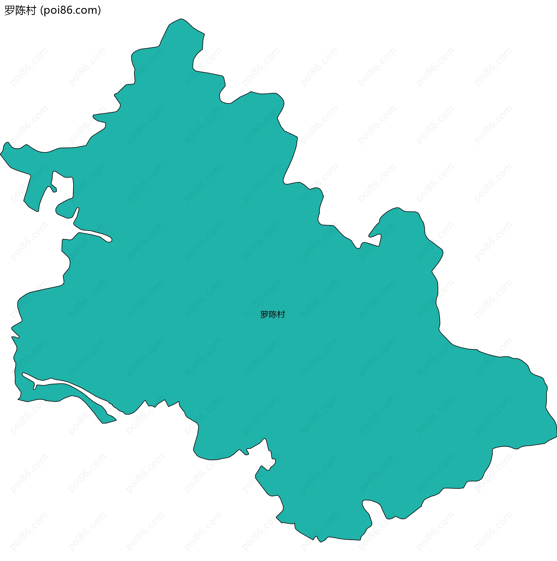 罗陈村边界地图