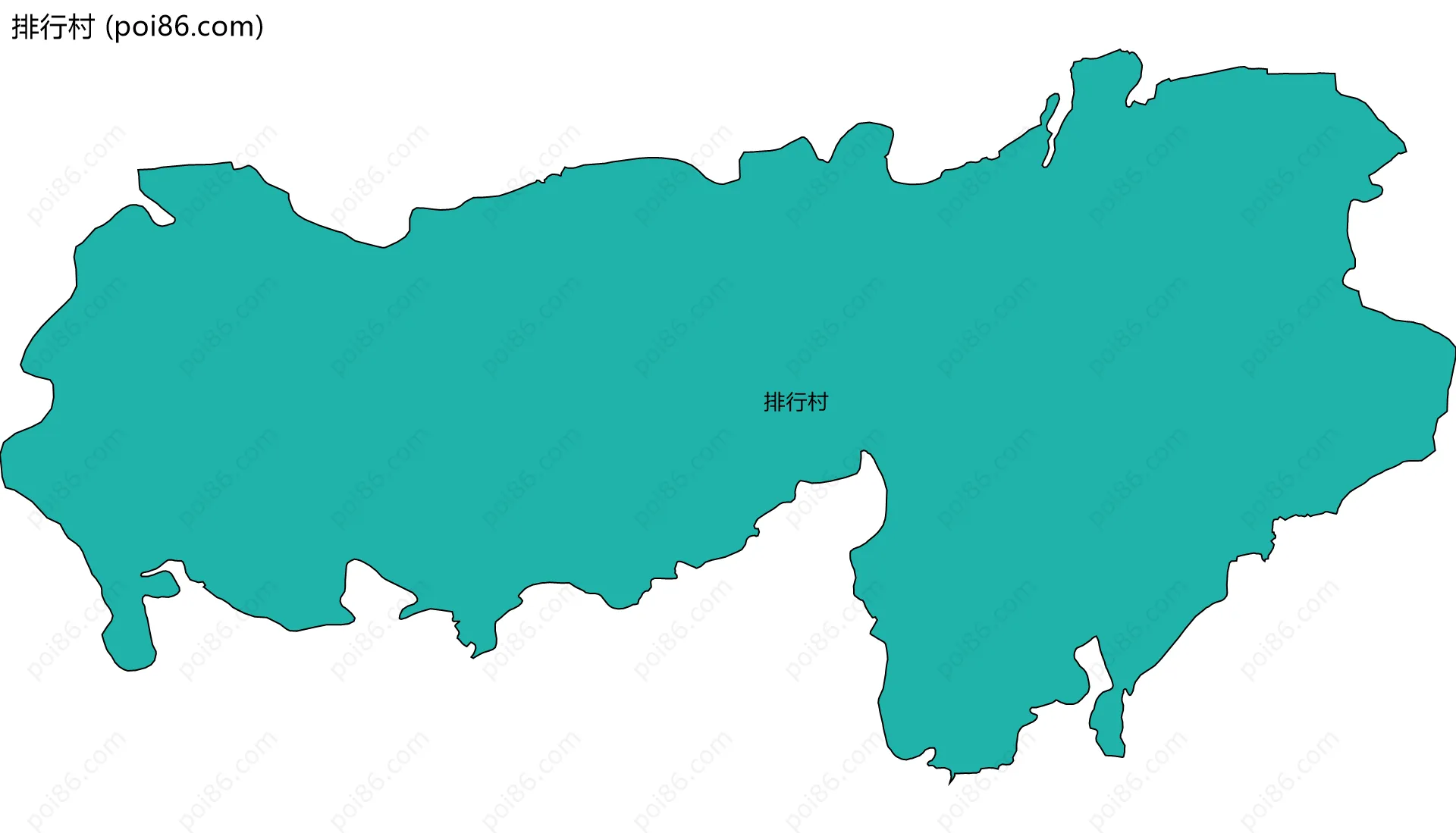 排行村边界地图