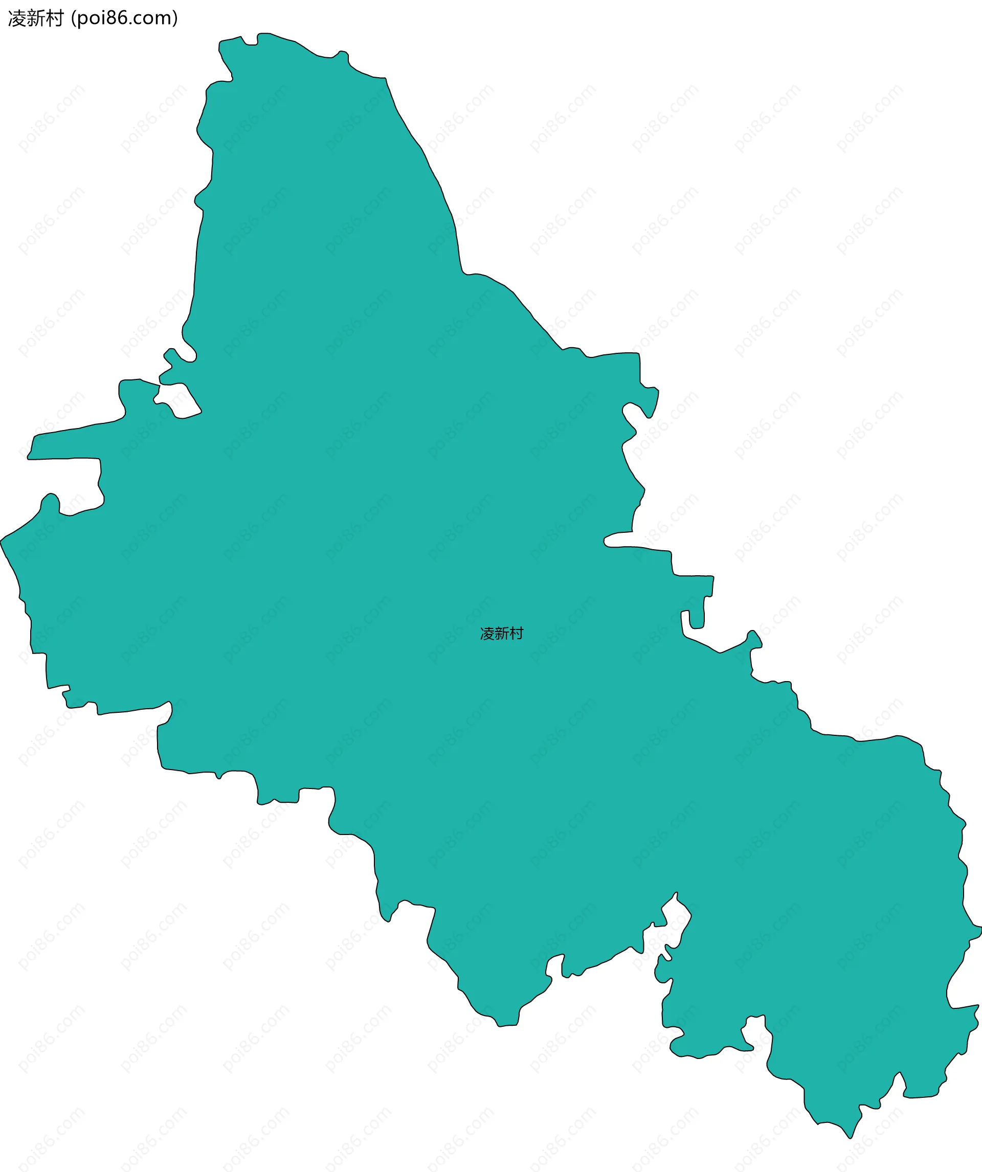 凌新村边界地图