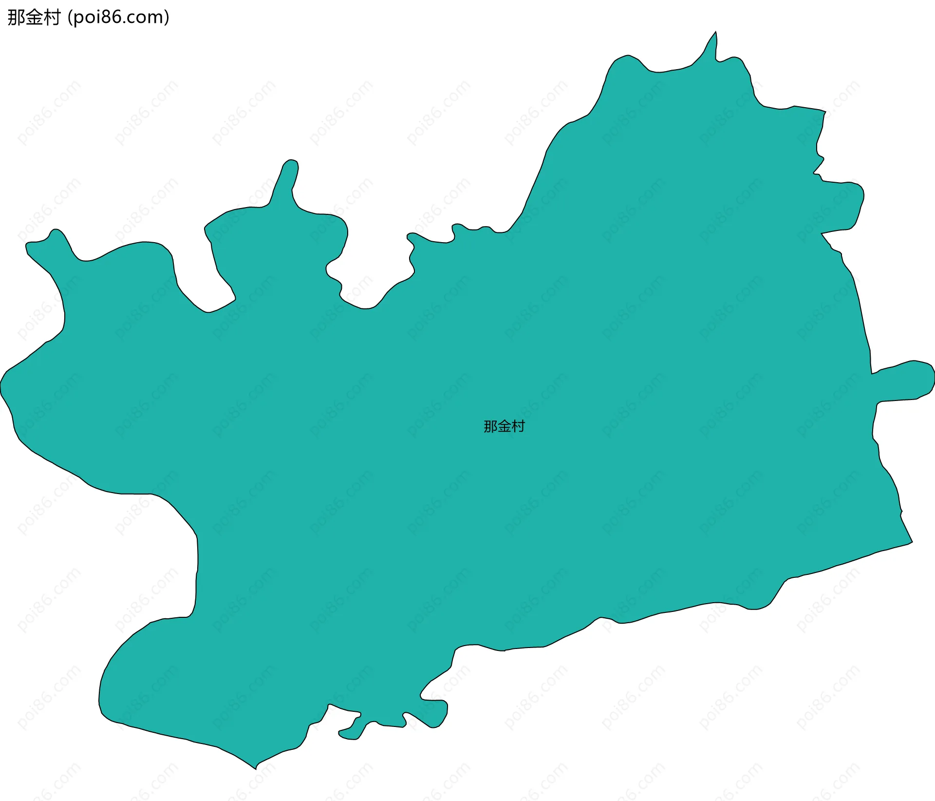 那金村边界地图