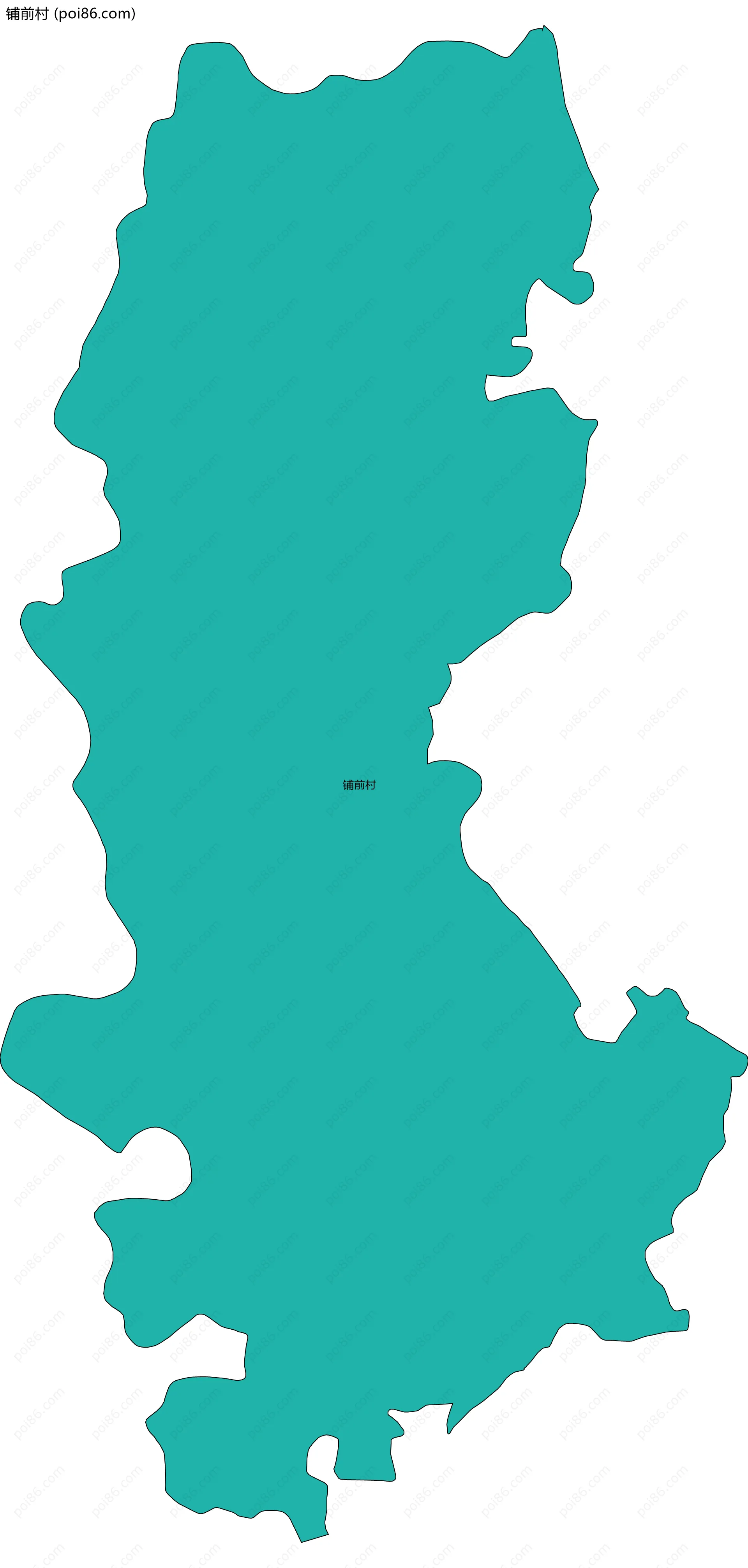 铺前村边界地图