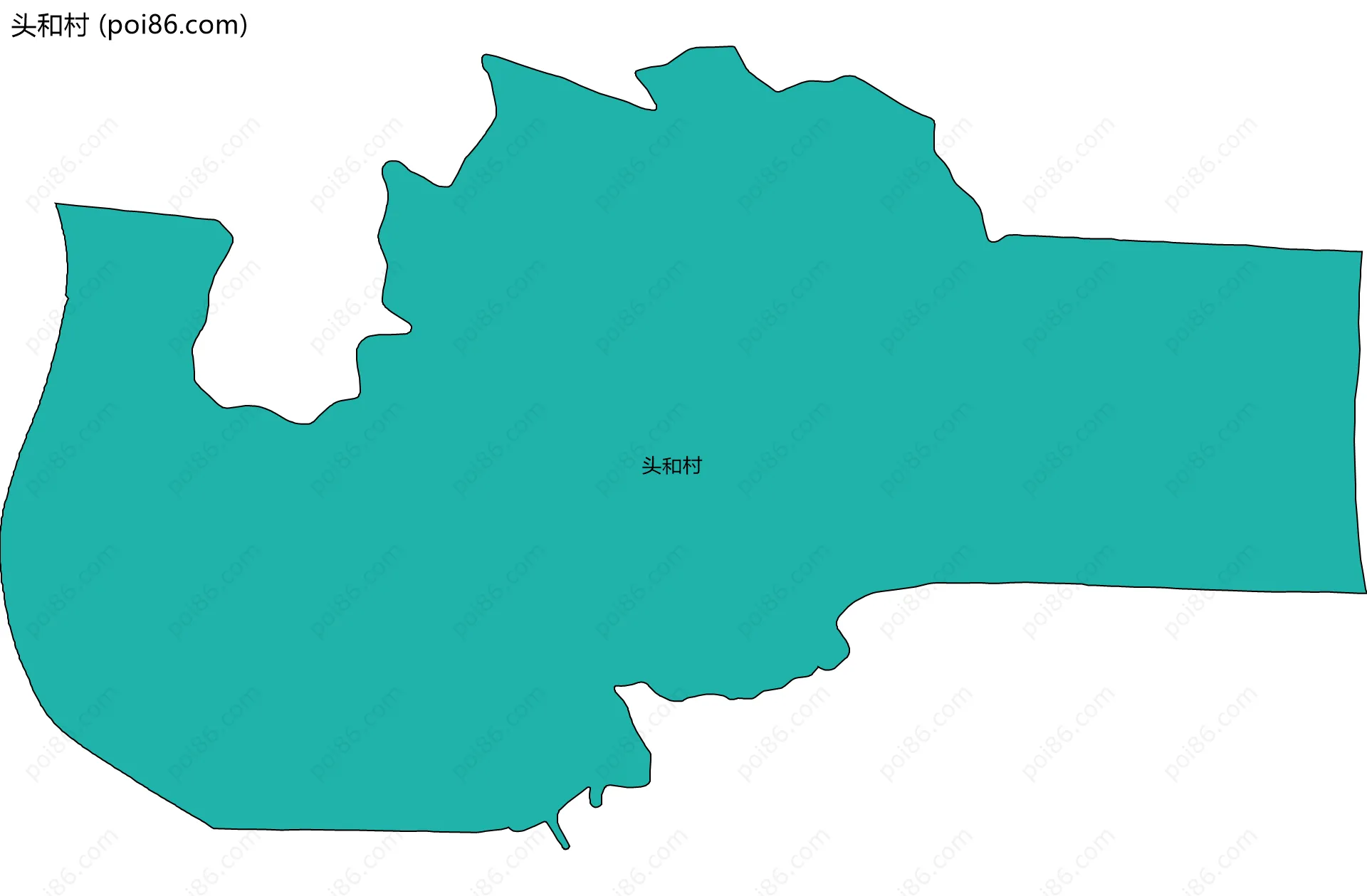 头和村边界地图