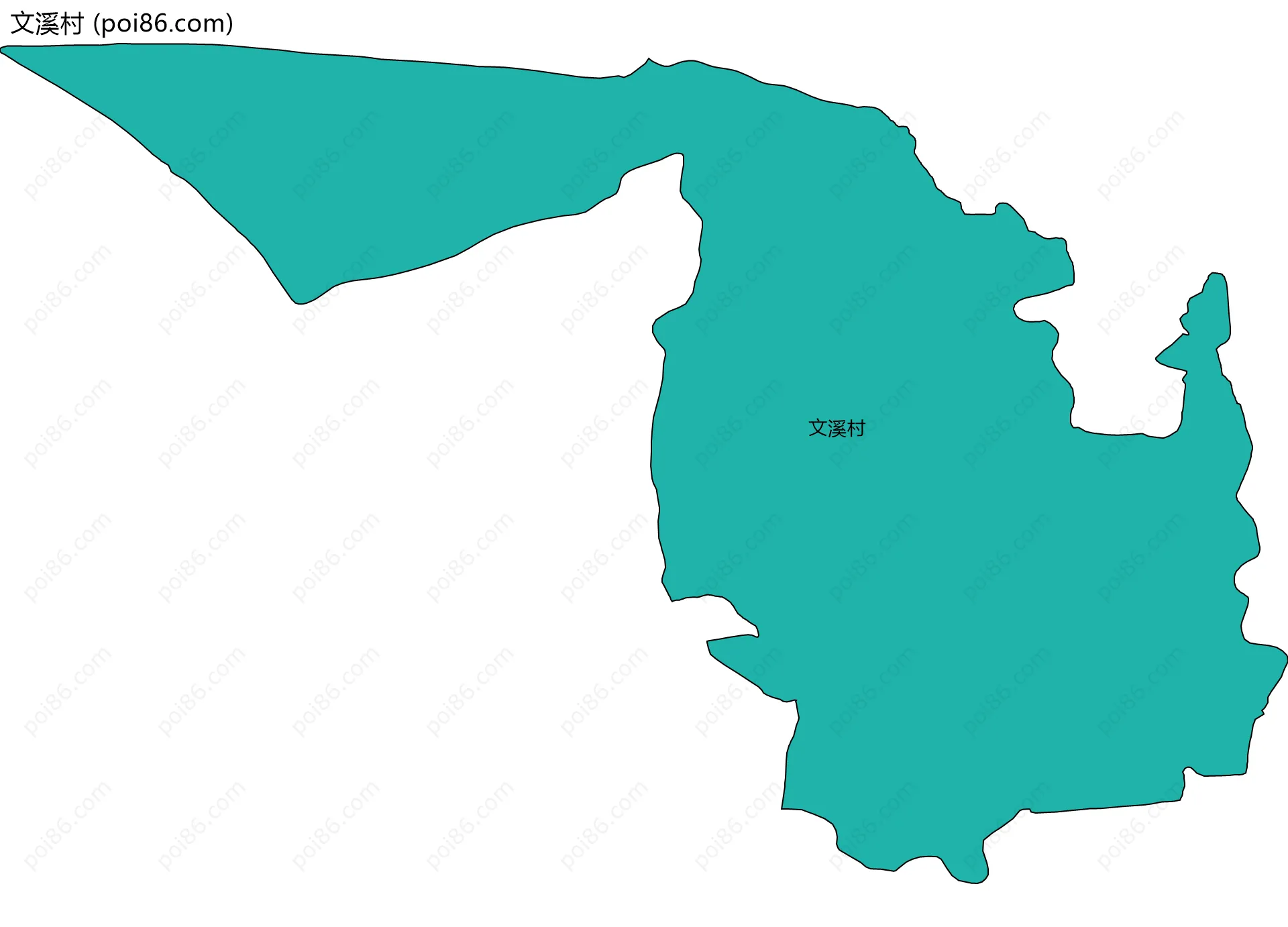 文溪村边界地图