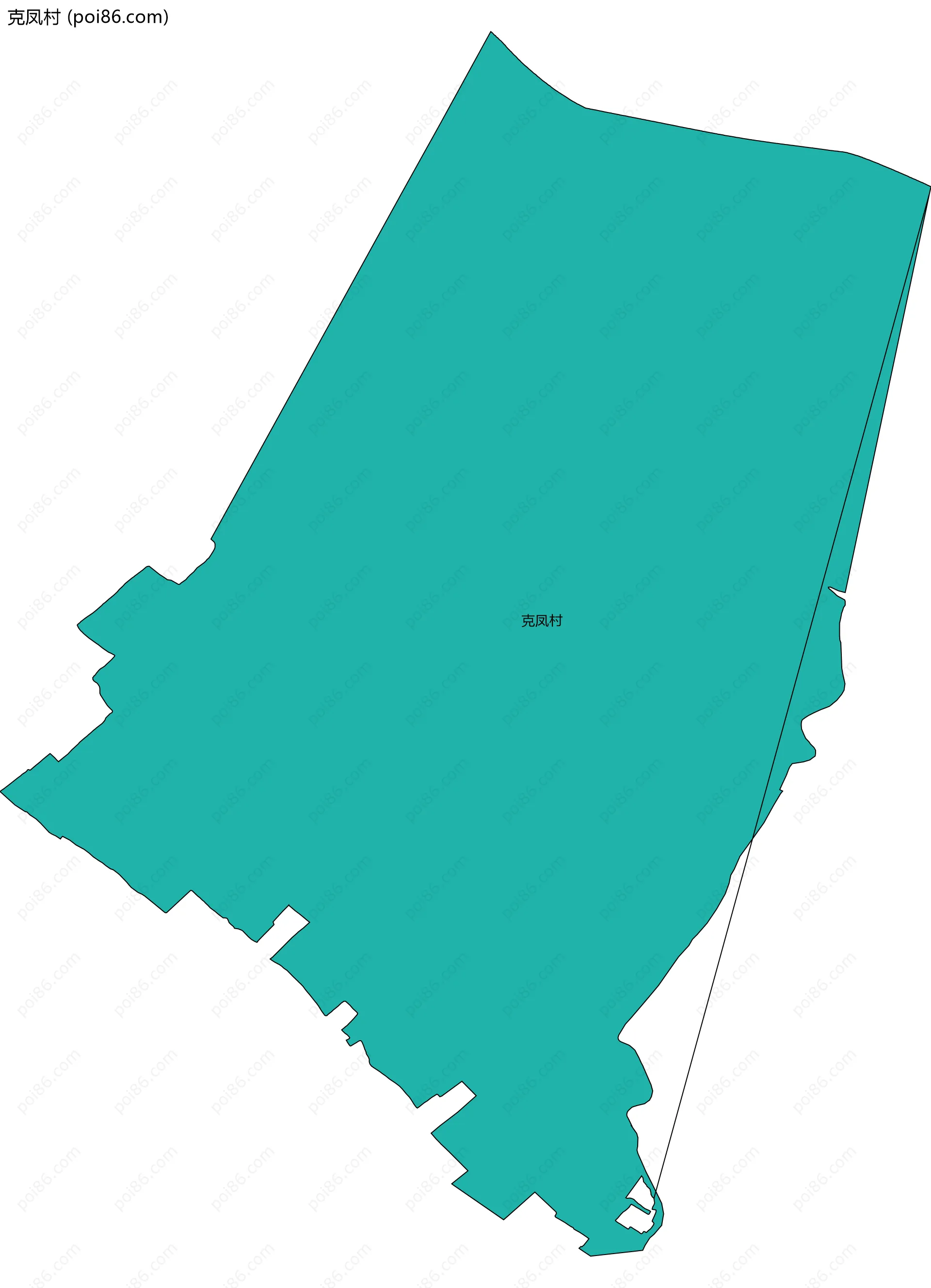 克凤村边界地图