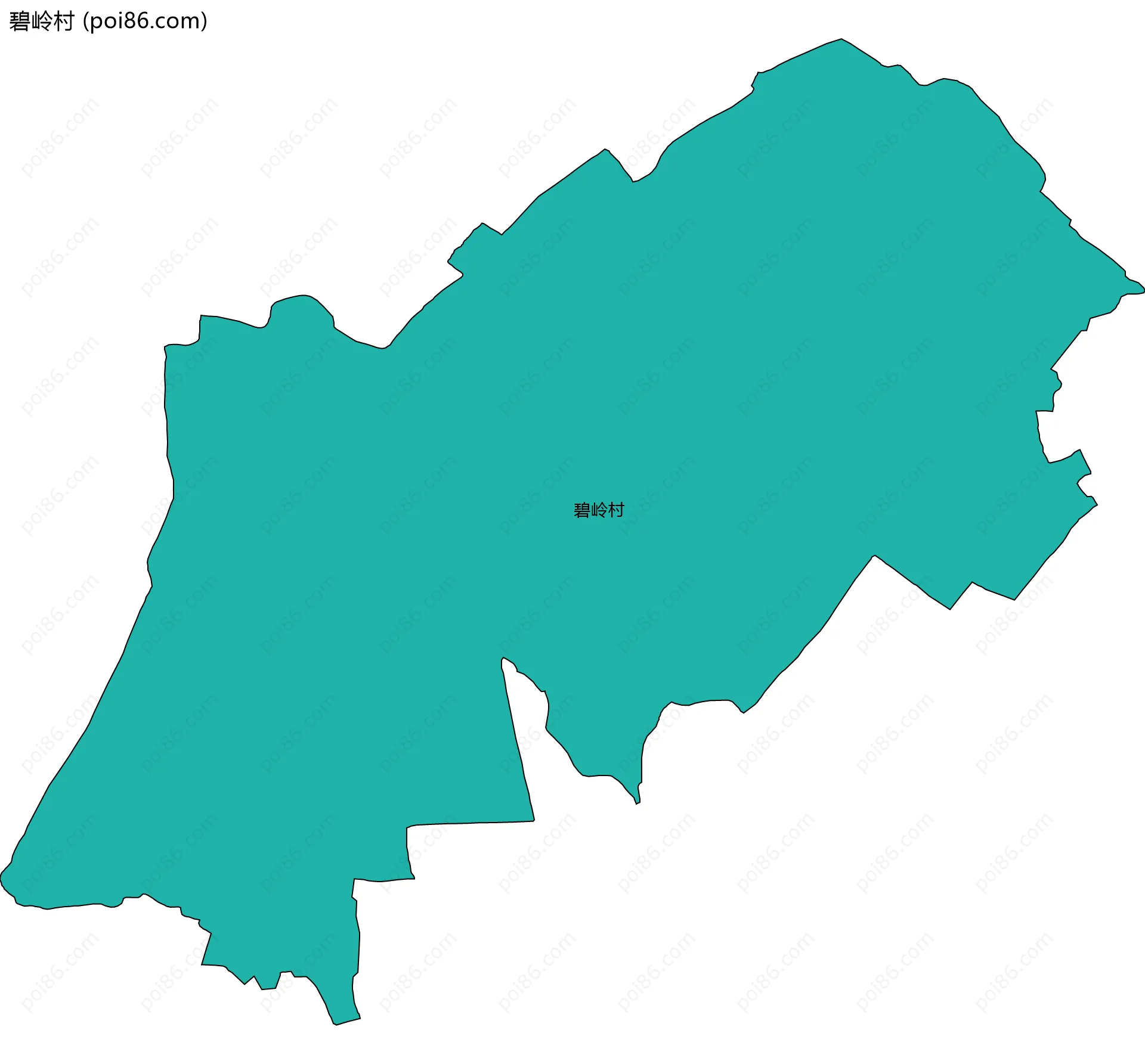 碧岭村边界地图